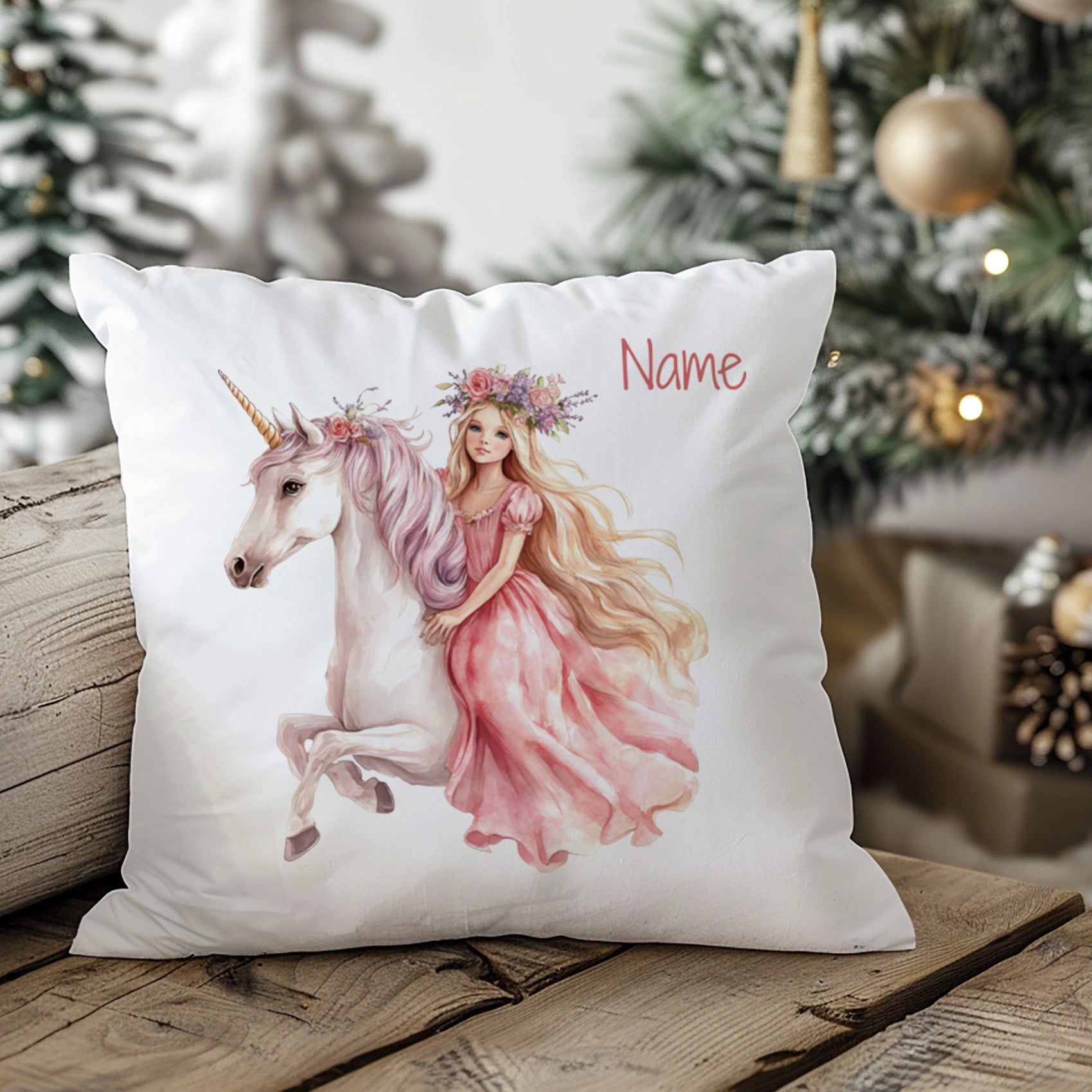 Kissenbezug Einhorn-Mädchen