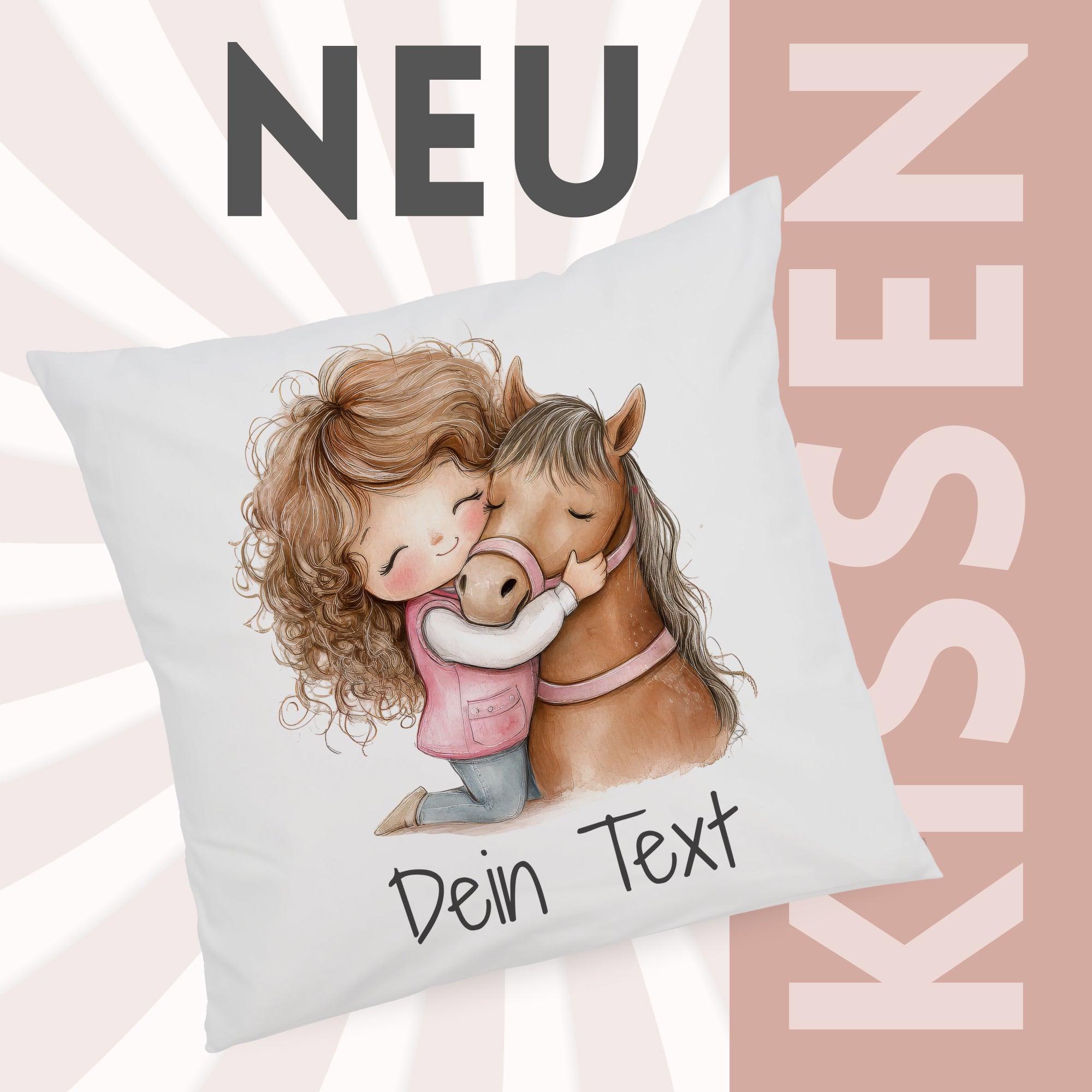 Kissenbezug Pferdemotiv