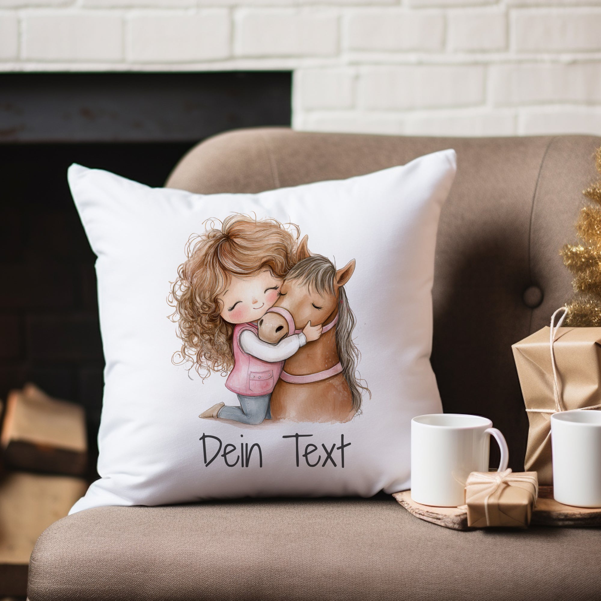 Kissenbezug Pferdemotiv