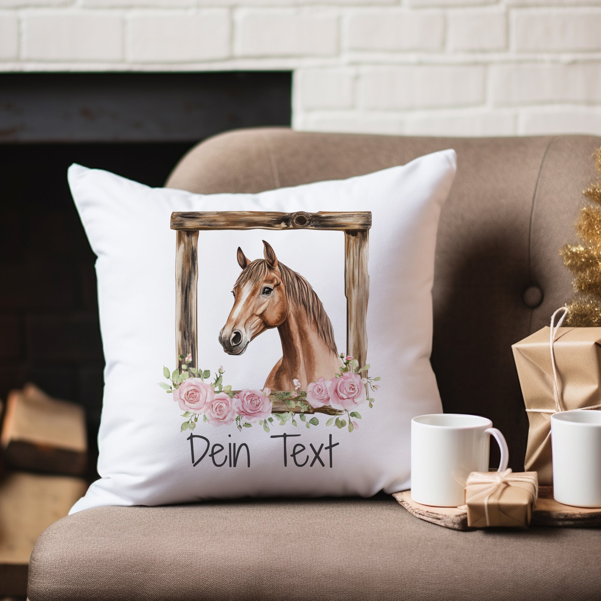 Kissenbezug Pferd