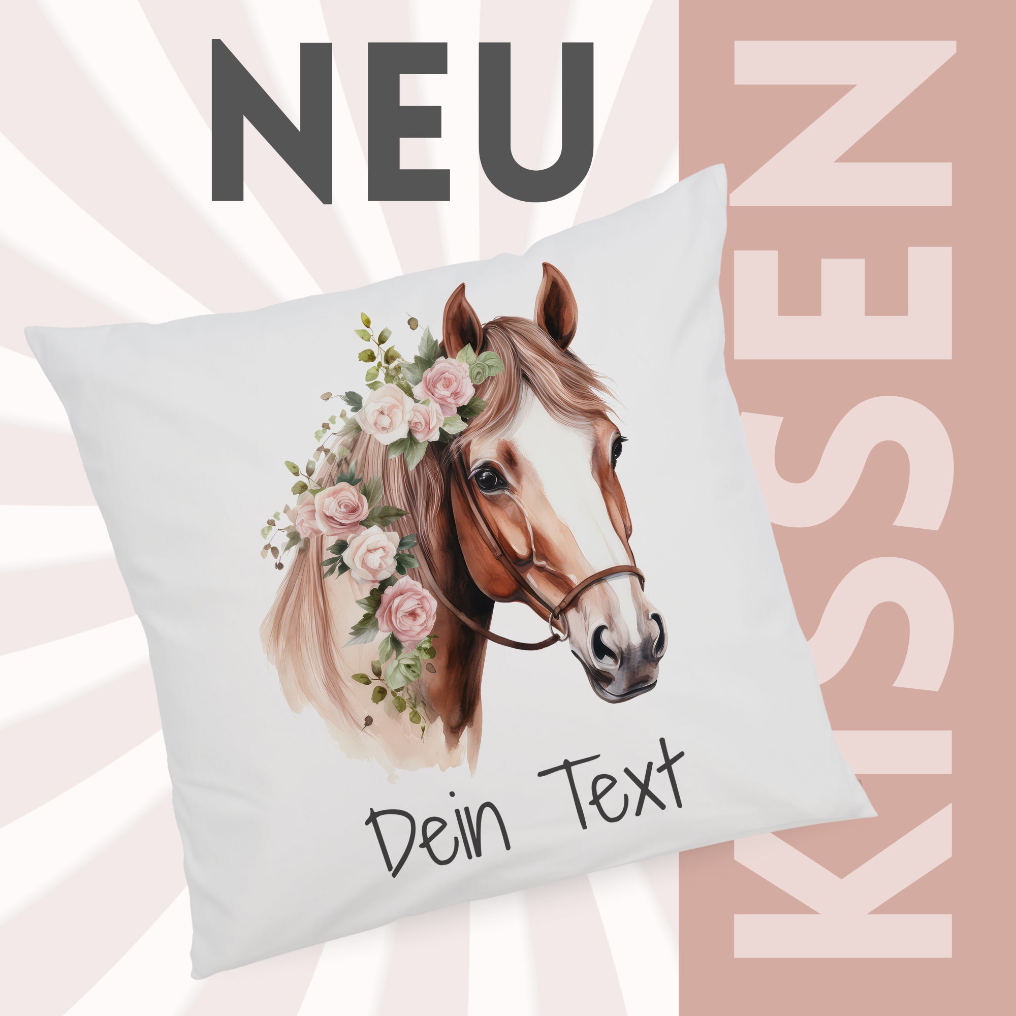 Kissenbezug Pferd