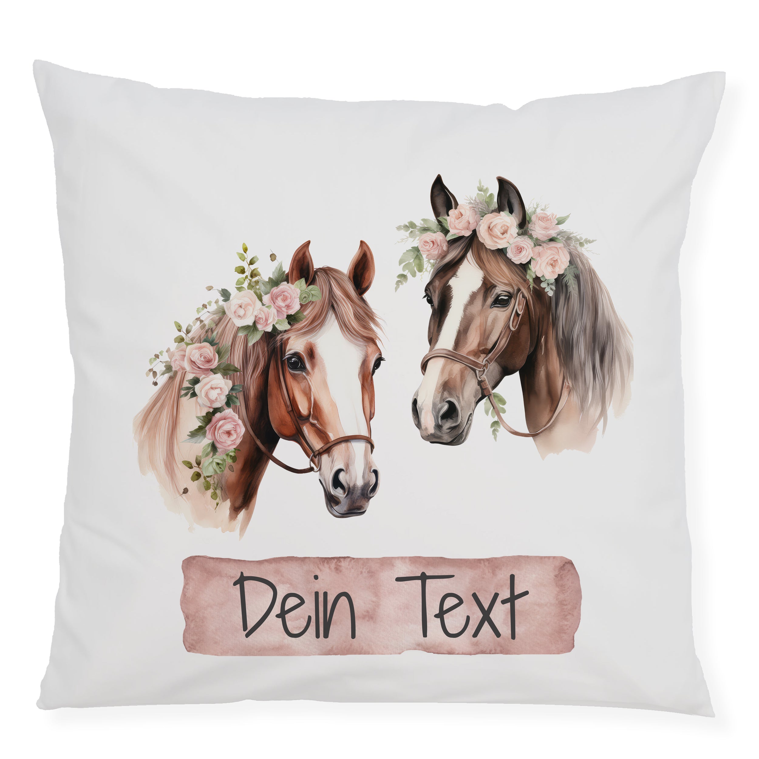 Kissenbezug Pferde