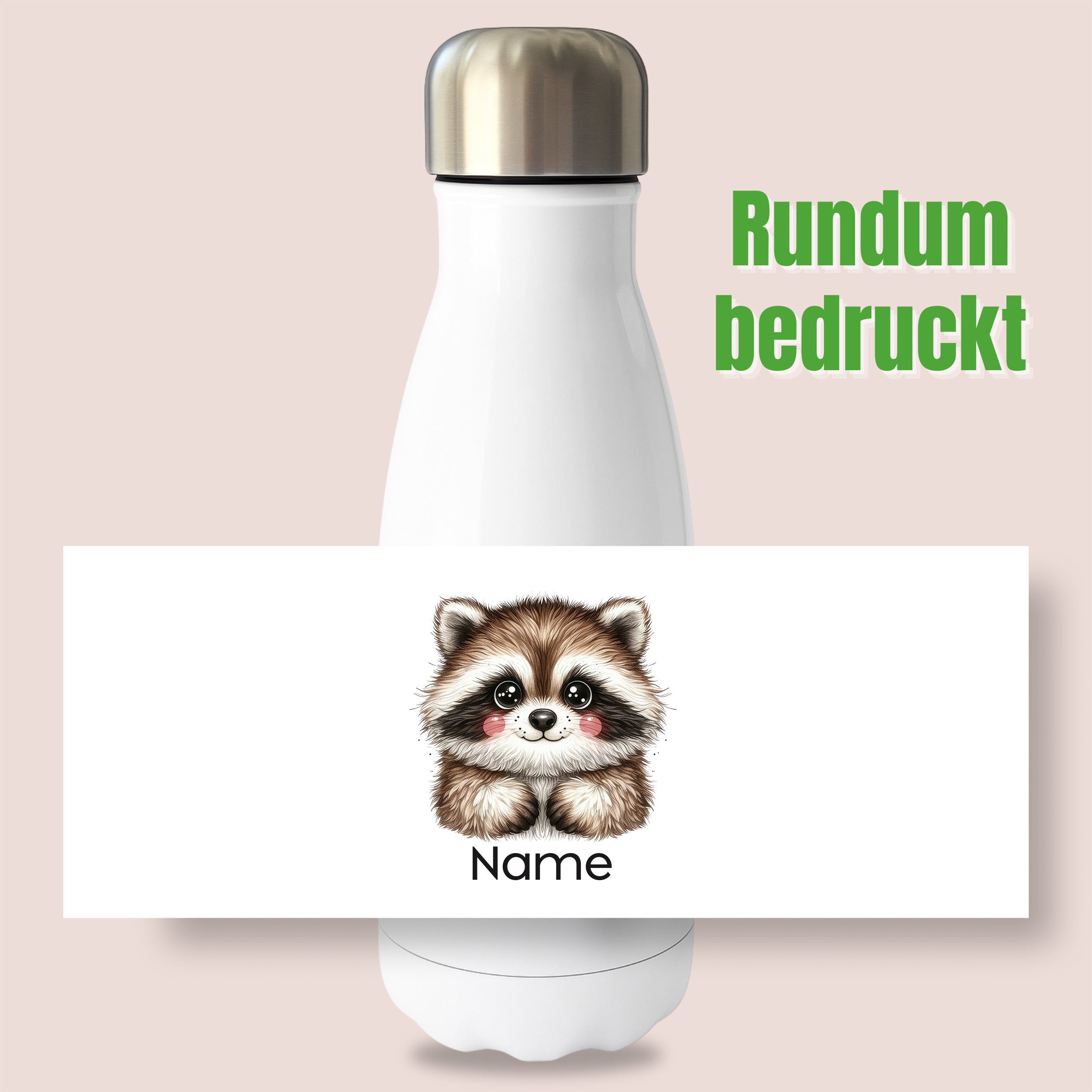 Thermoflasche Waschbär