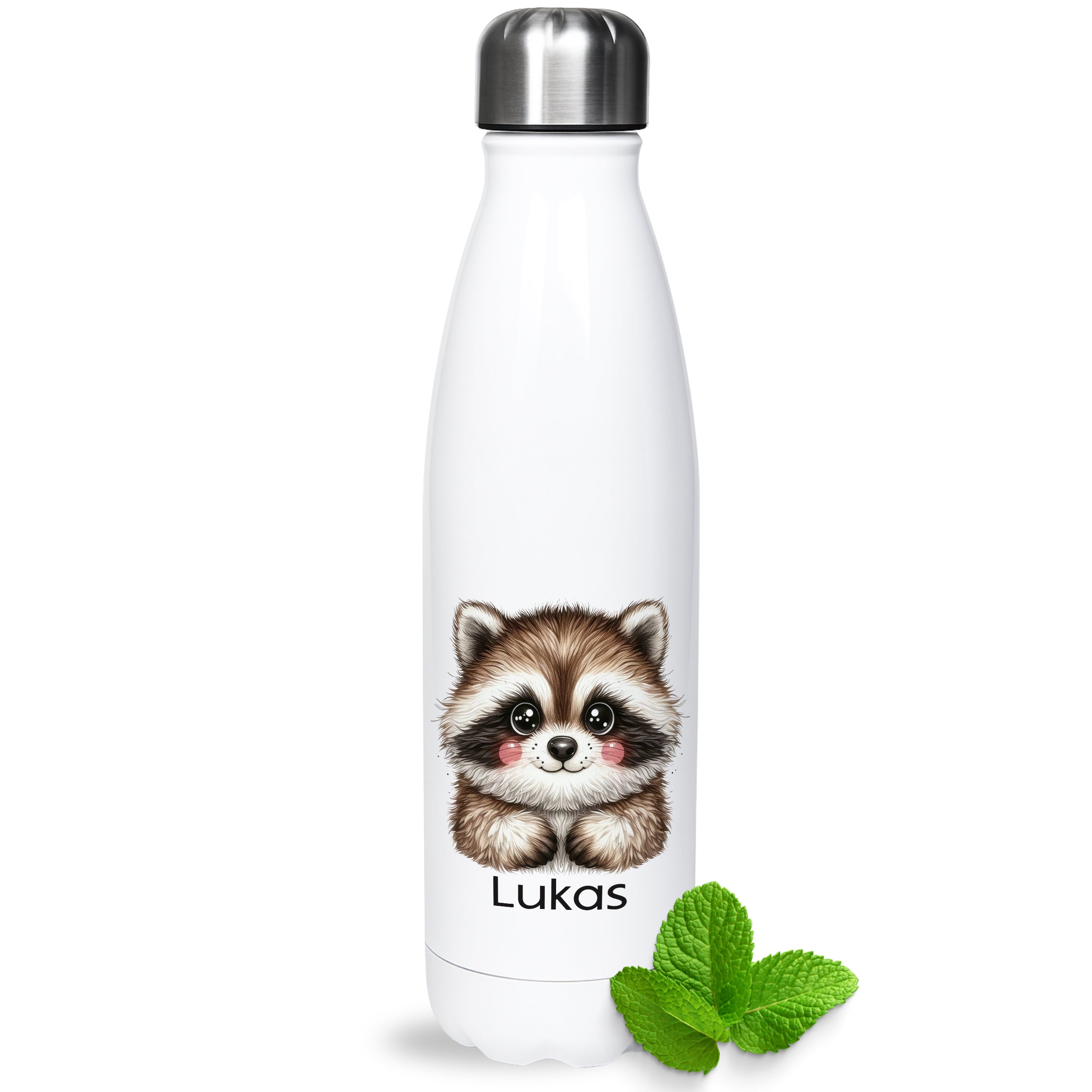 Thermoflasche Waschbär