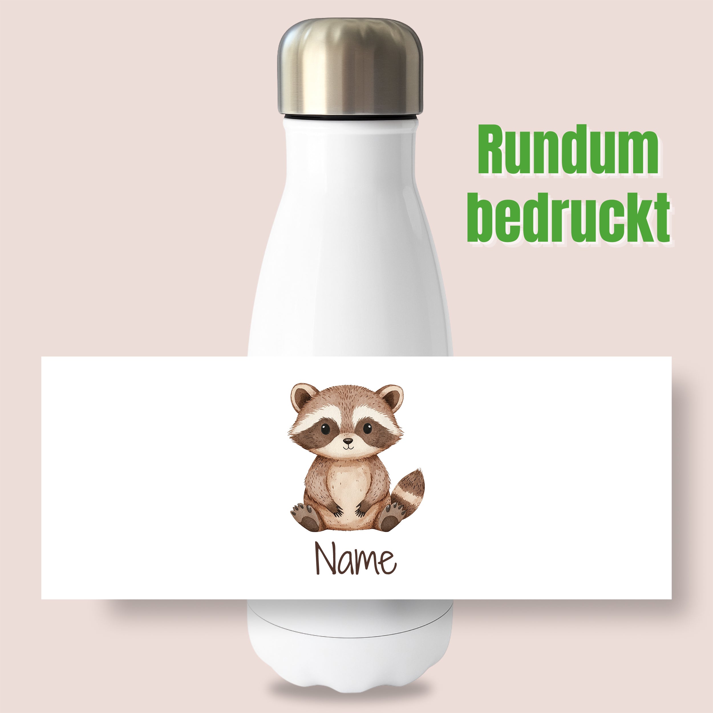 Thermoflasche Waschbär