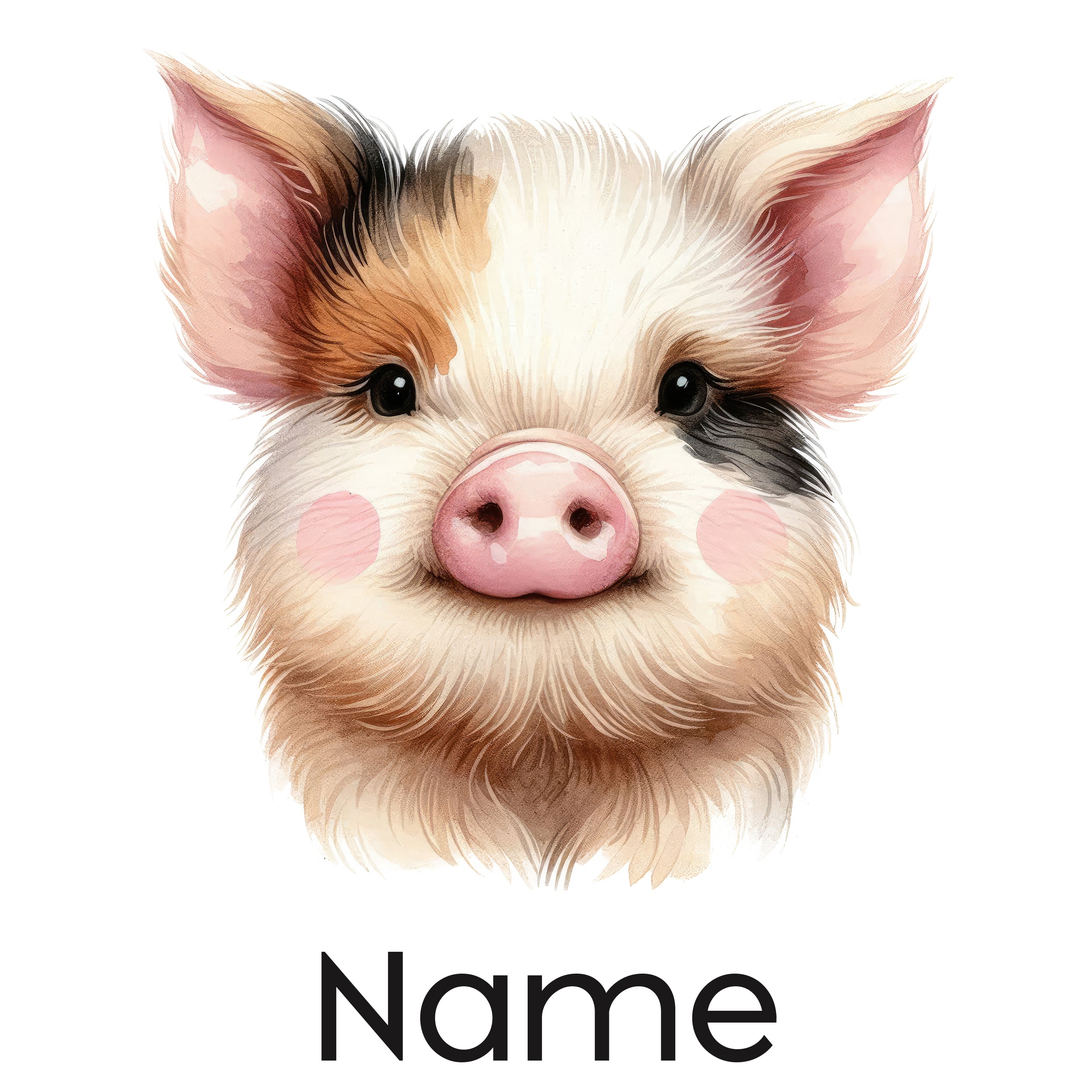 Tasche mit Schweinmotiv