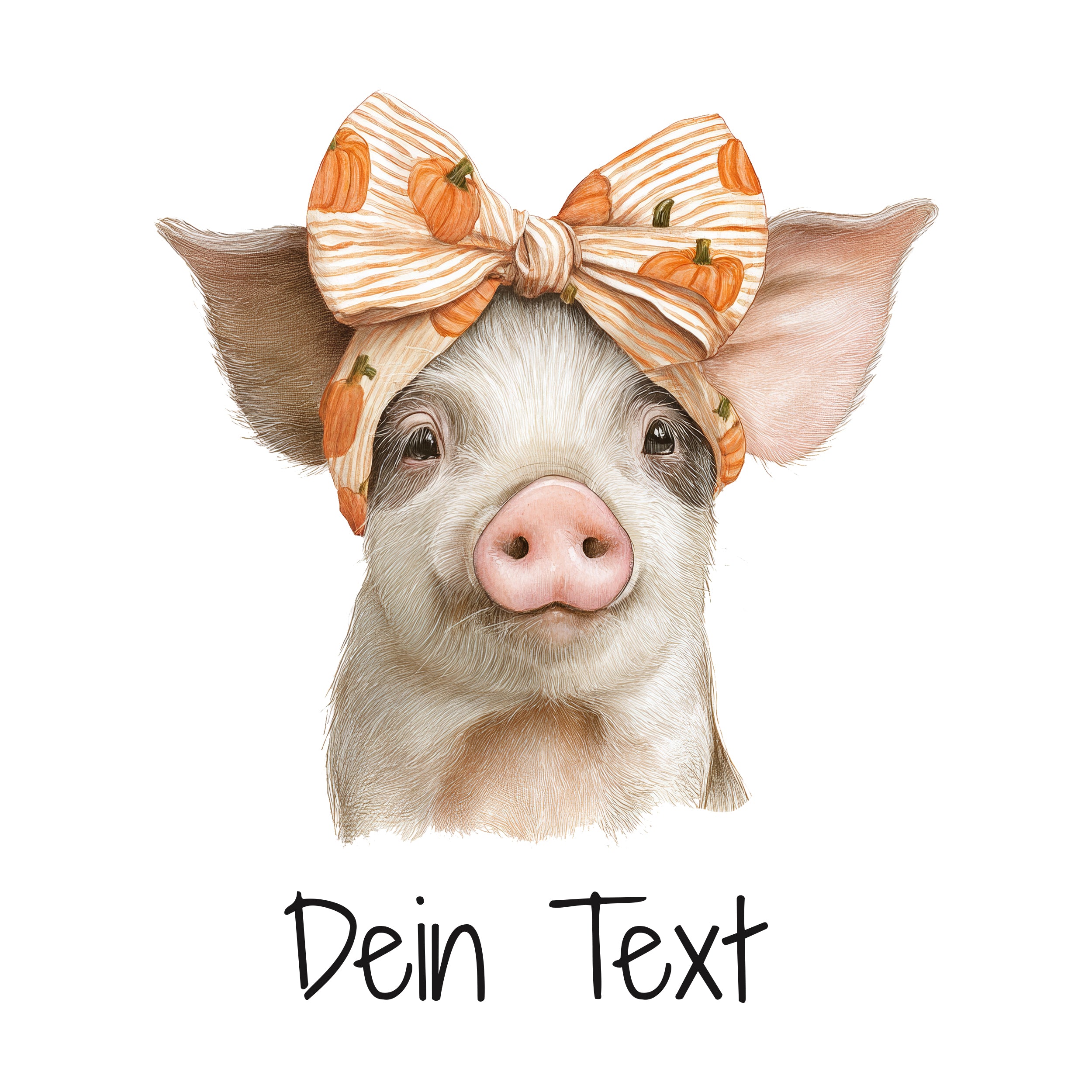 Tasche Schweinchen mit Schleife