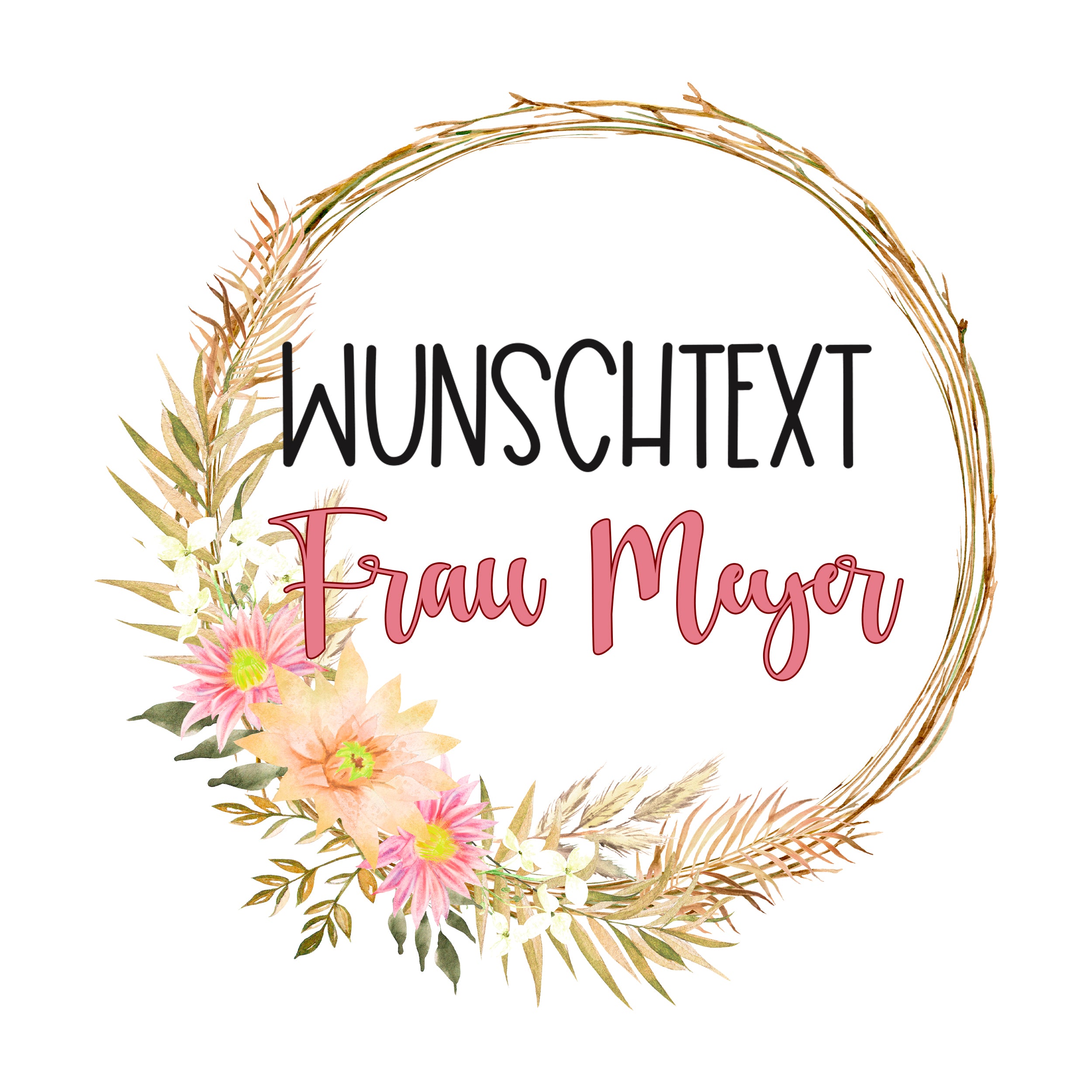 Tasche mit personalisiertem Wunschtext