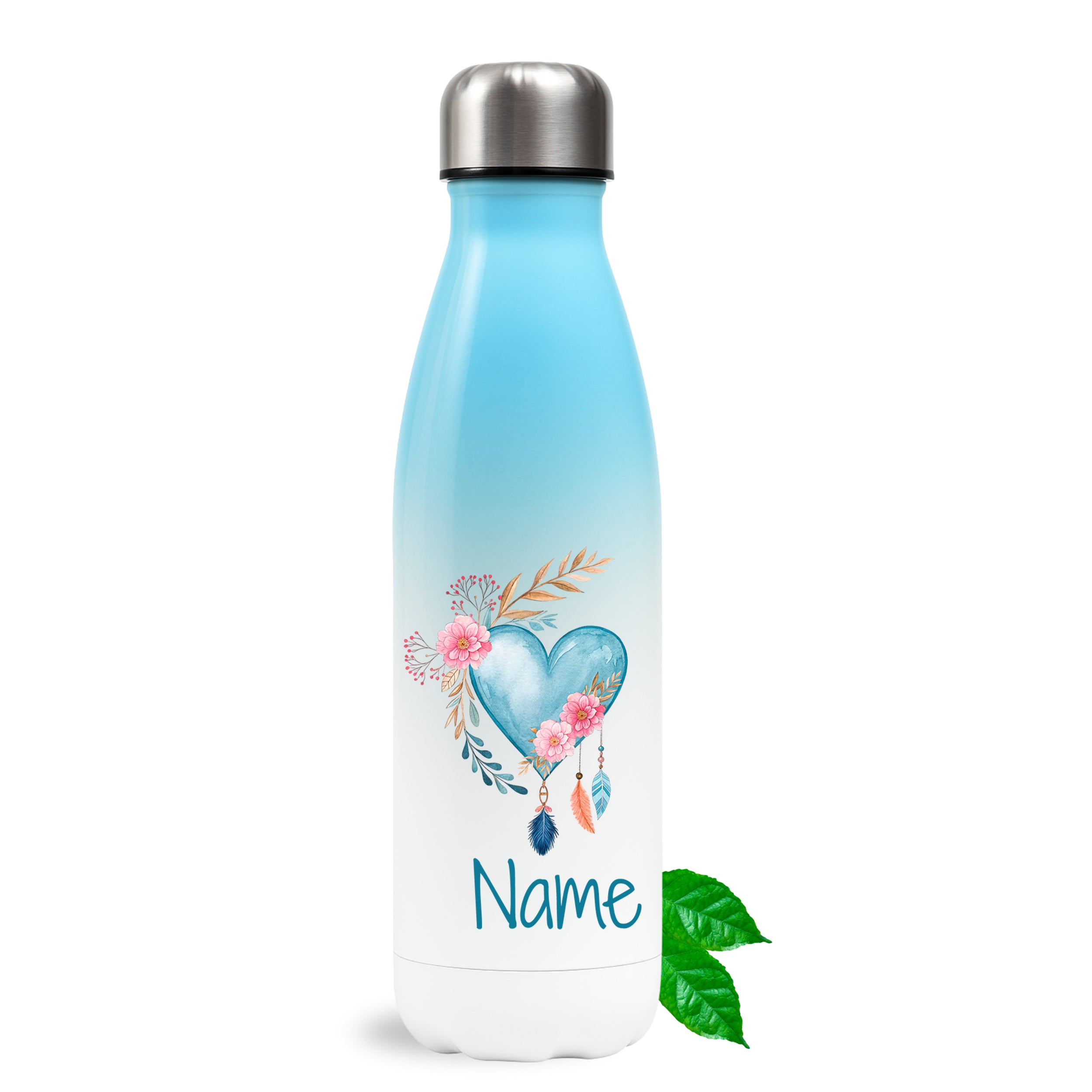 Thermosflasche mit Herzmotiv