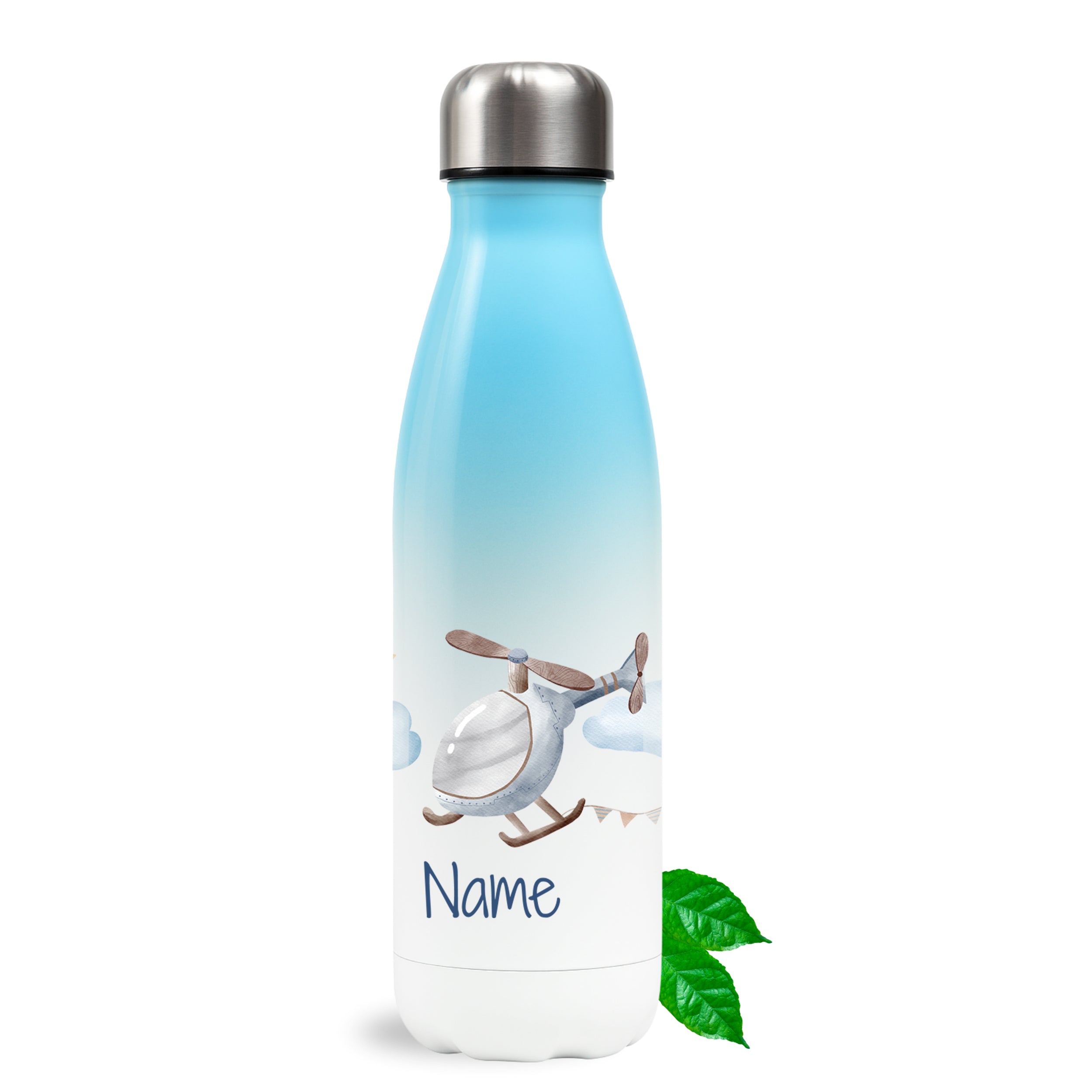 Thermosflasche mit Hubschrauber