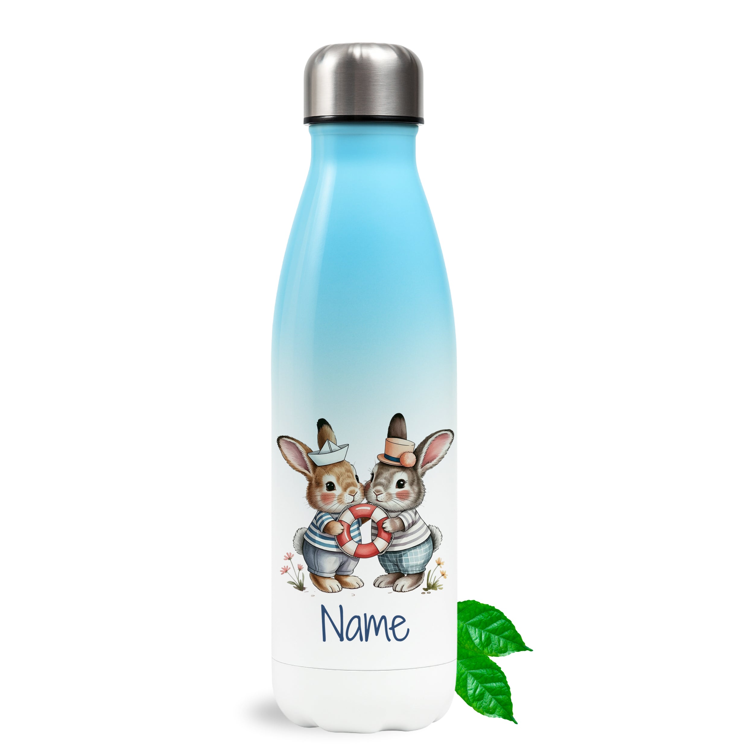 Thermosflasche Zwei Hasen