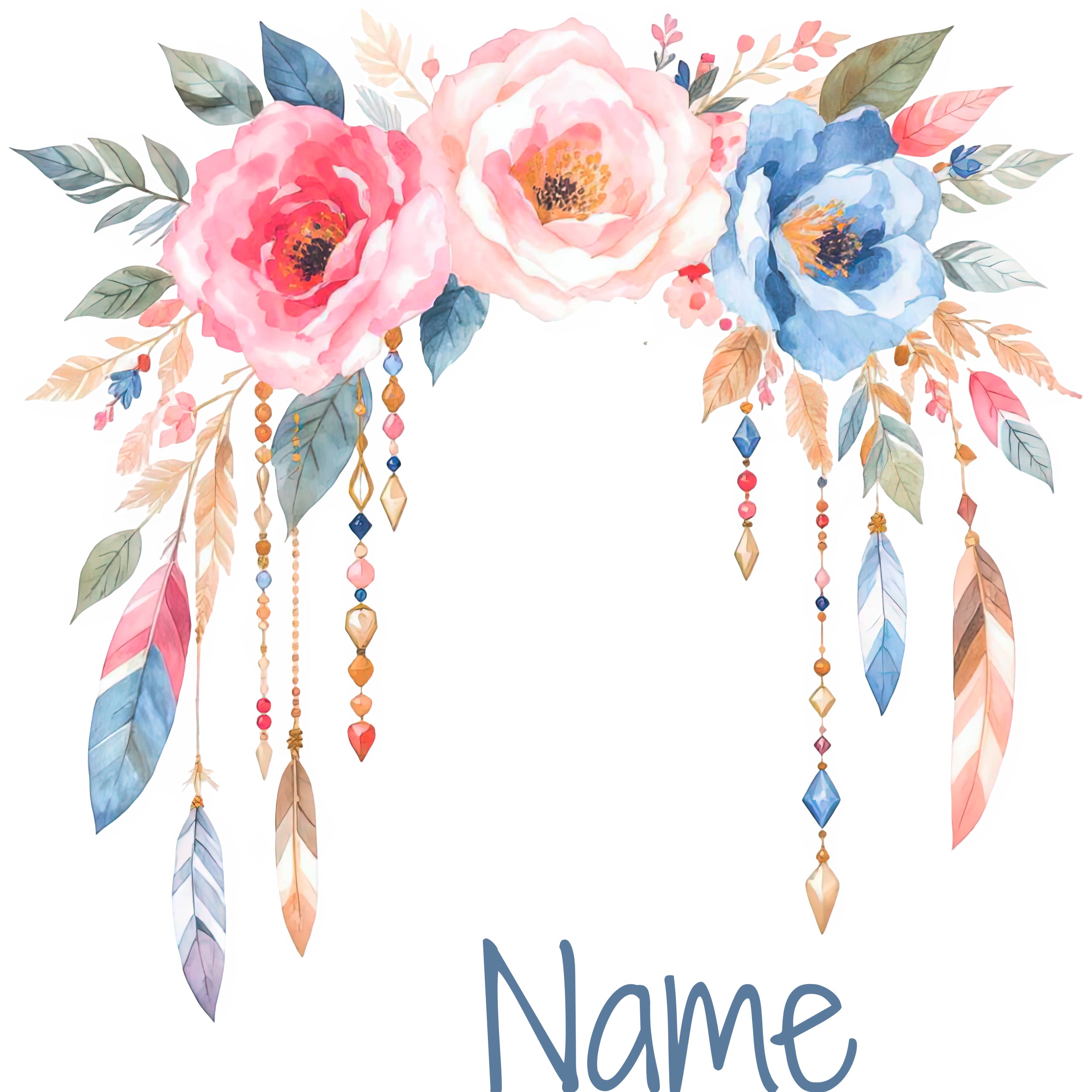 Tasche mit Blumenmotiv