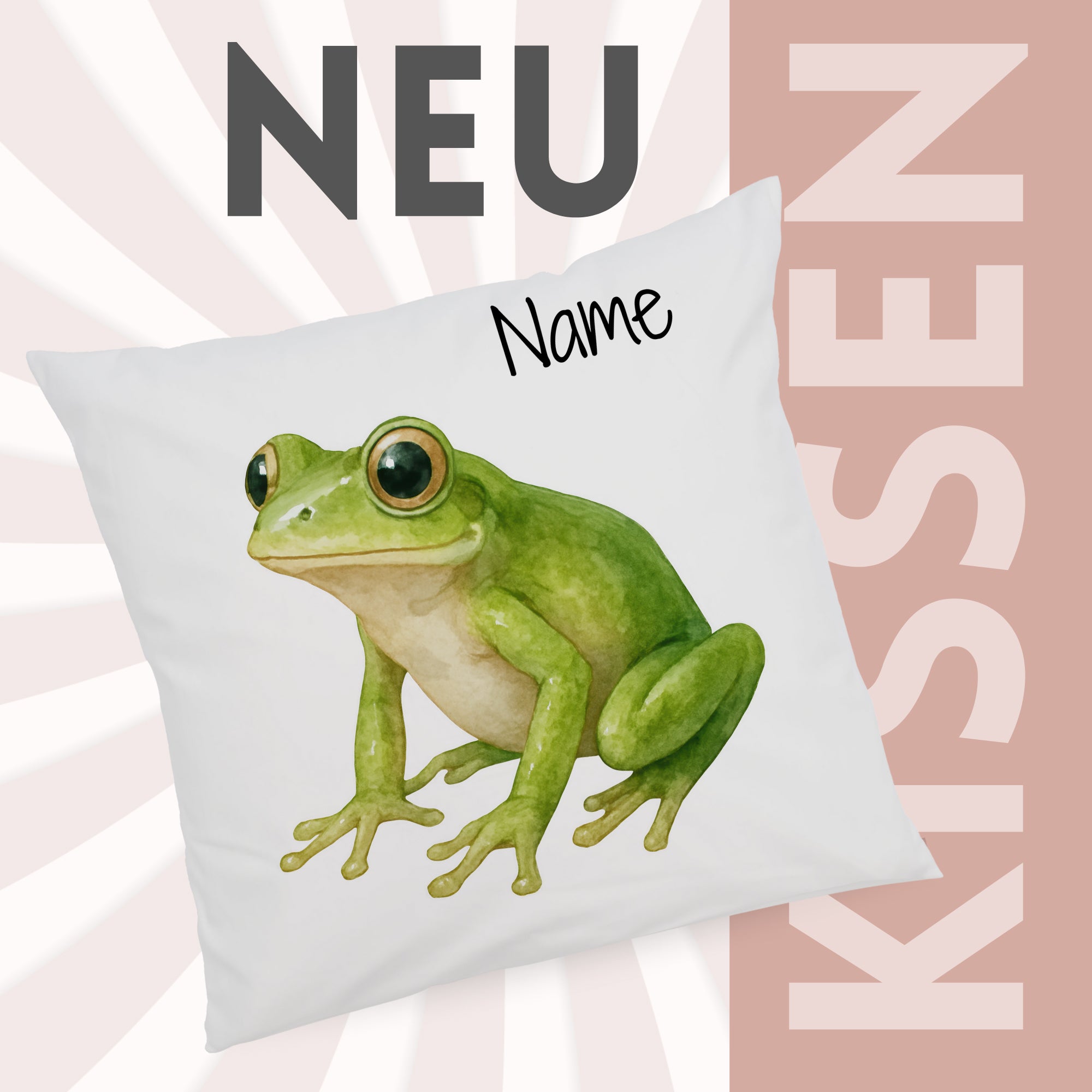 Kissenbezug Frosch