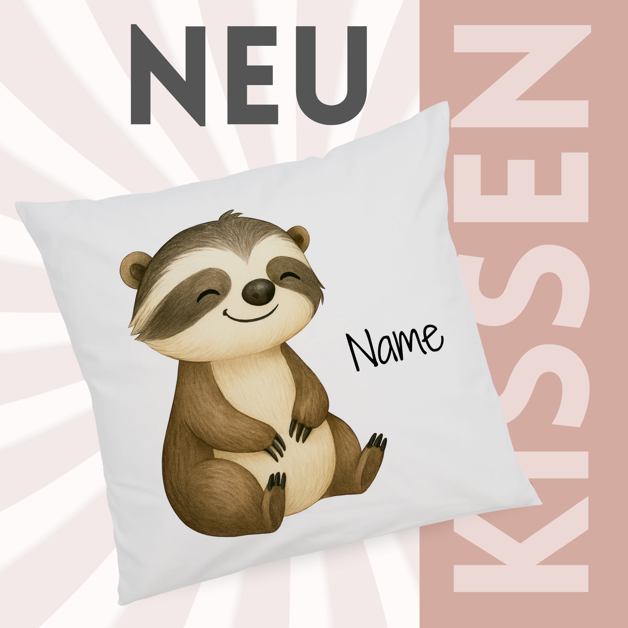 Kissenbezug Waschbär