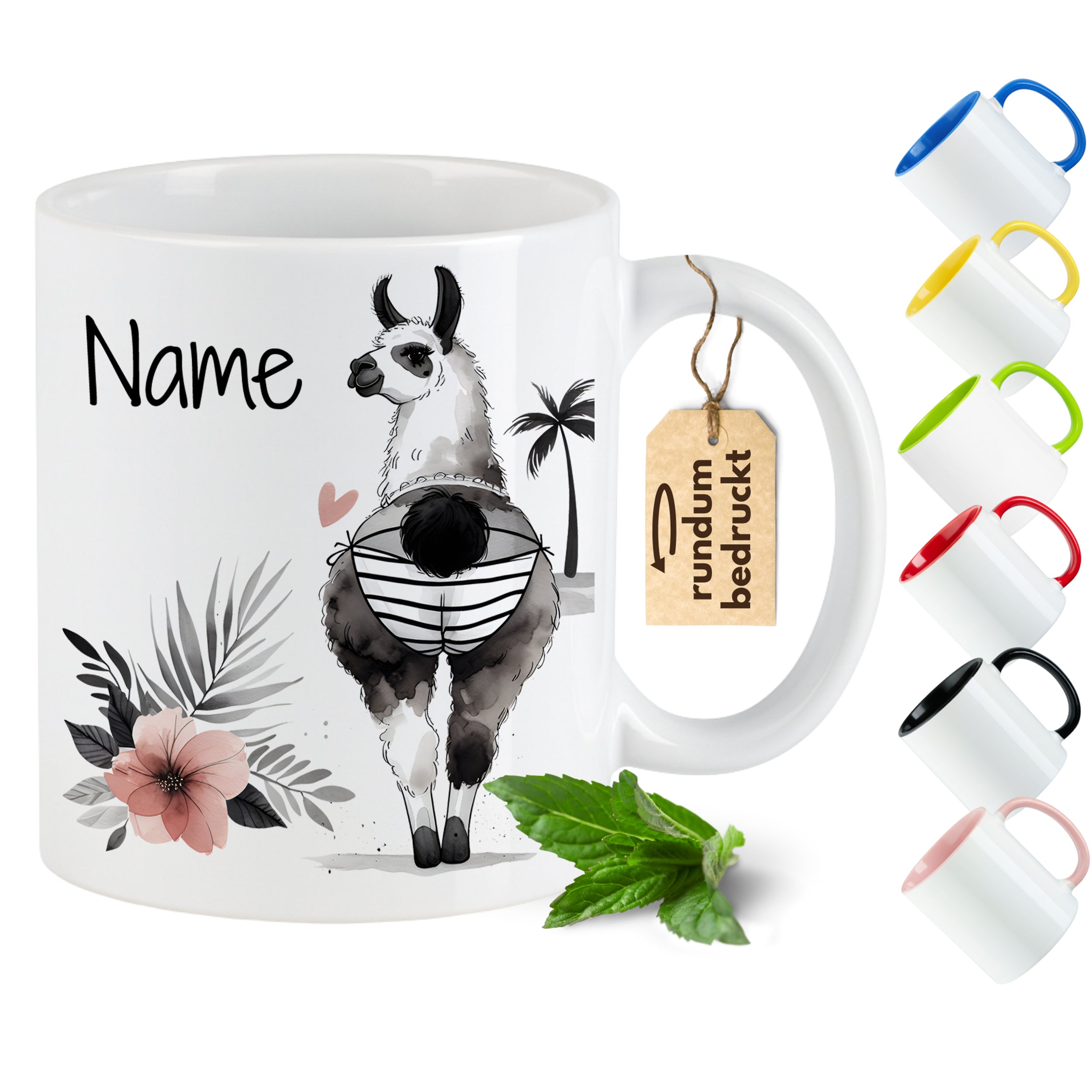 Tasse Lama mit Wunschtext