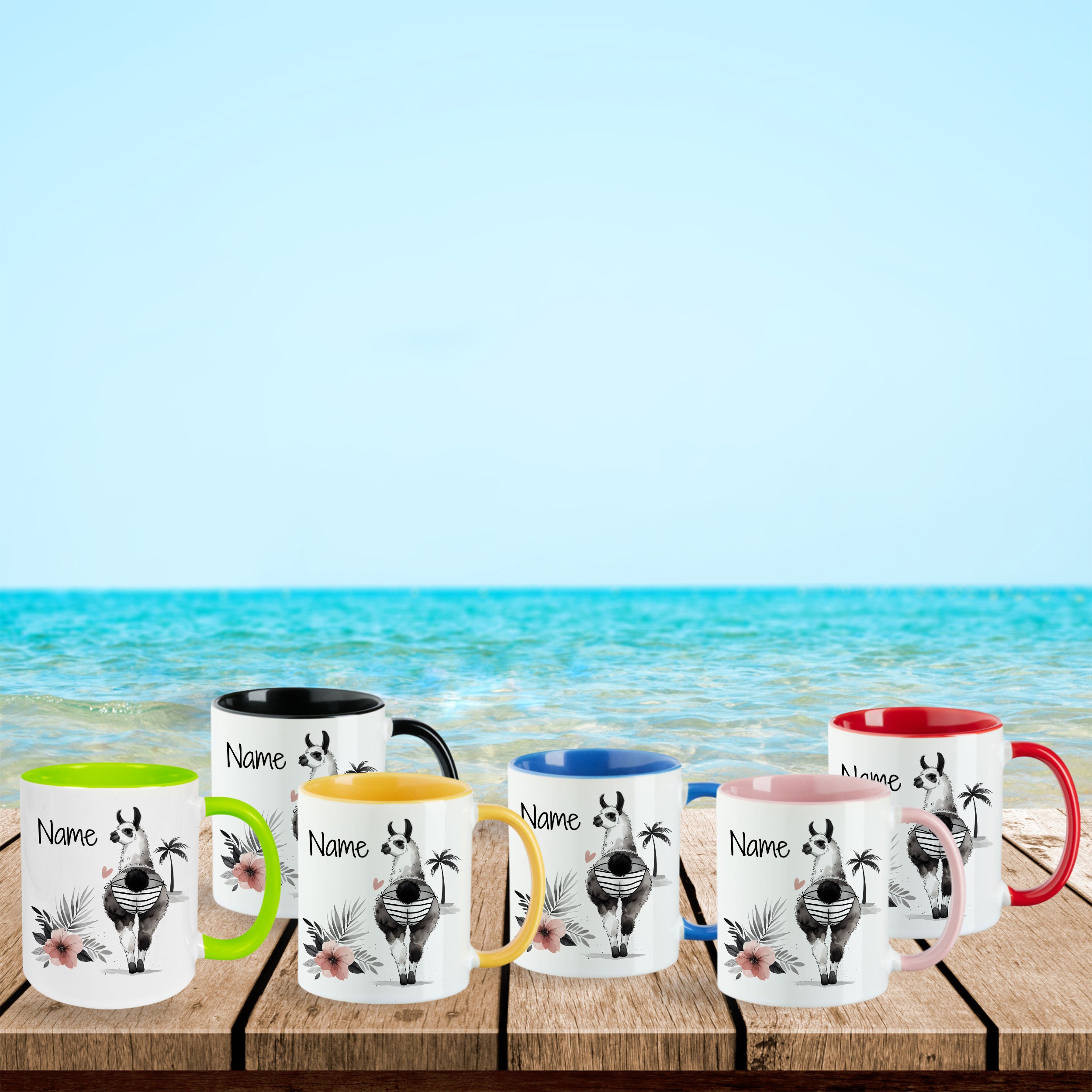 Tasse Lama mit Wunschtext