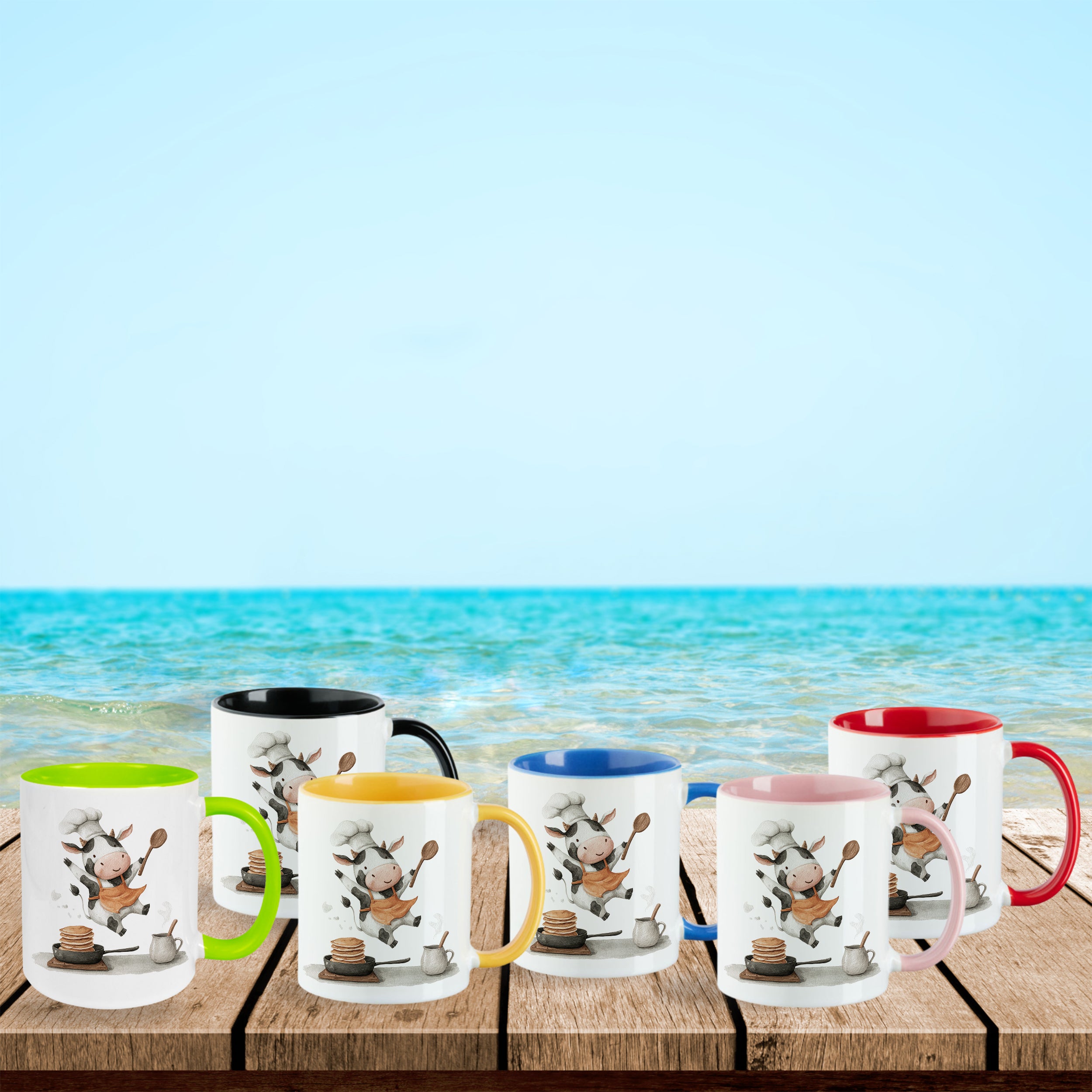 Tasse mit tanzender Kuh