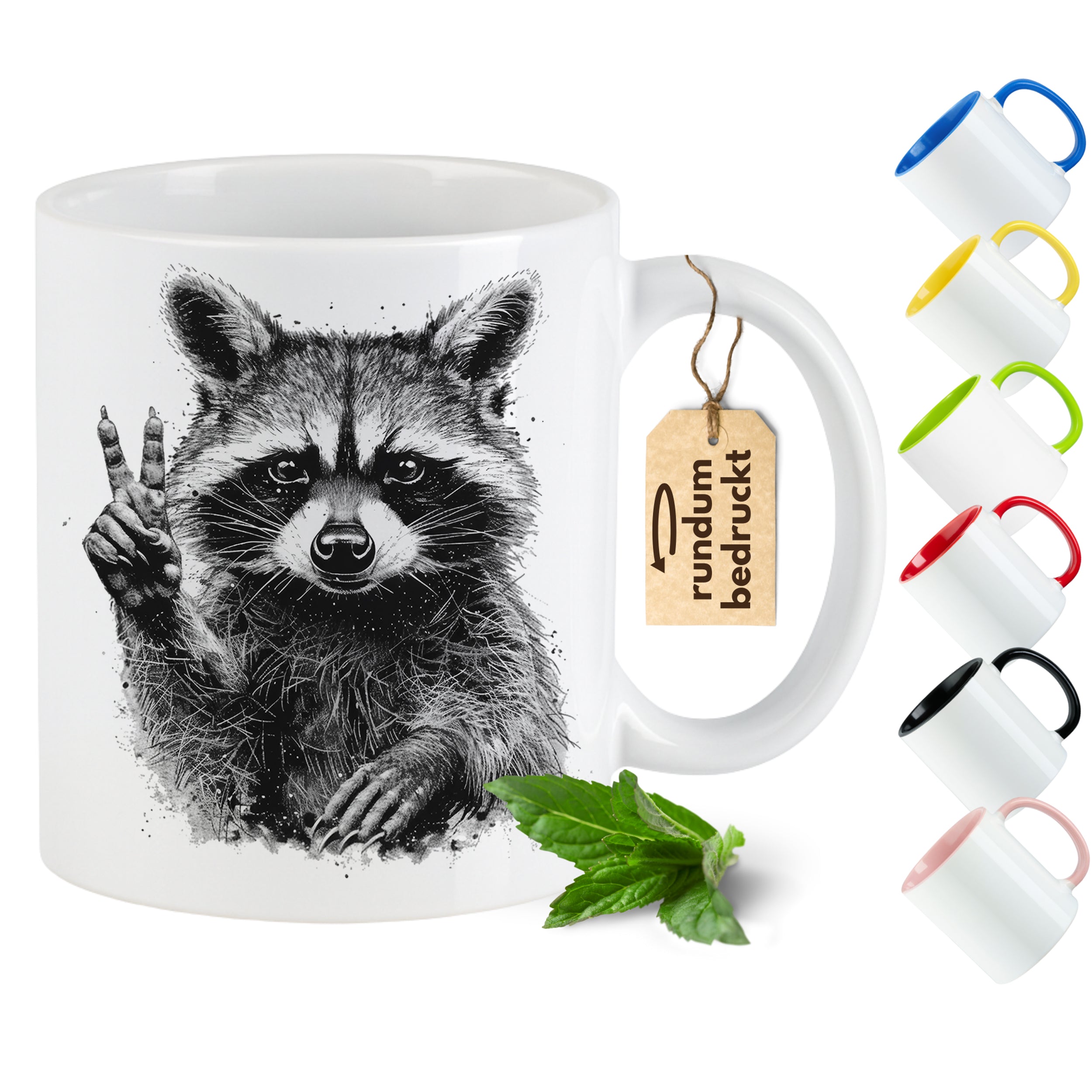 Tasse Waschbär