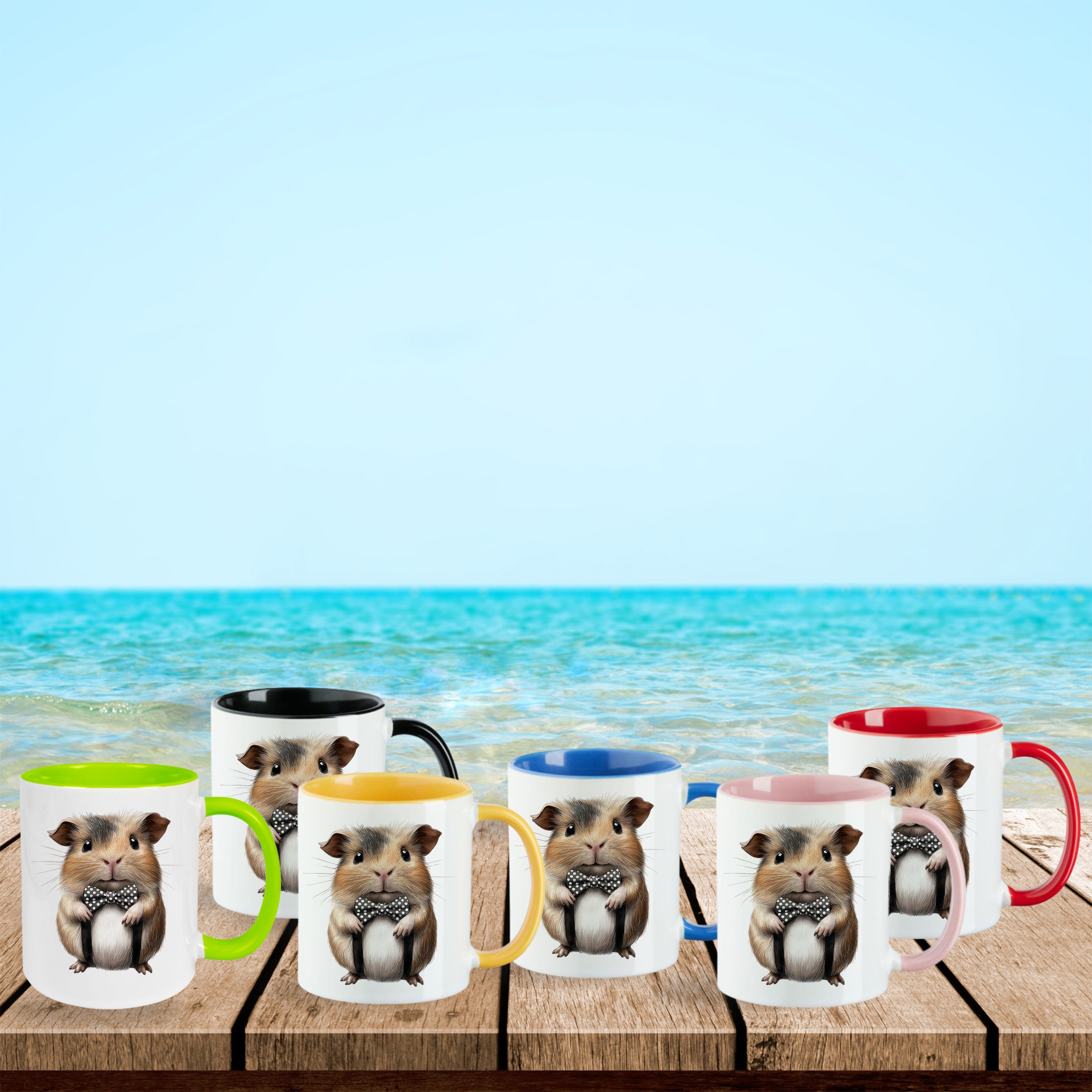 Tasse mit Meerschweinchen