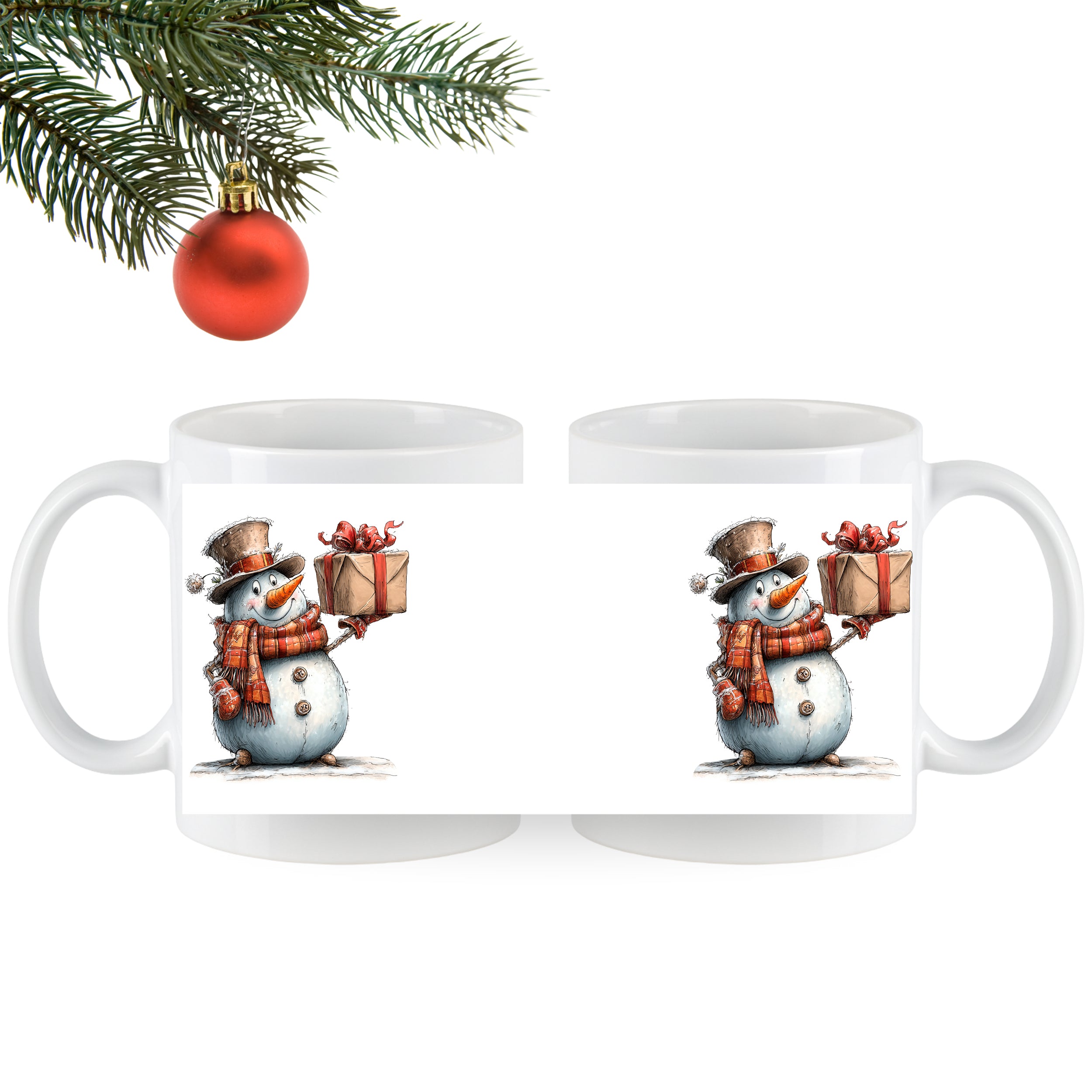 Weihnachtstasse Schneemann