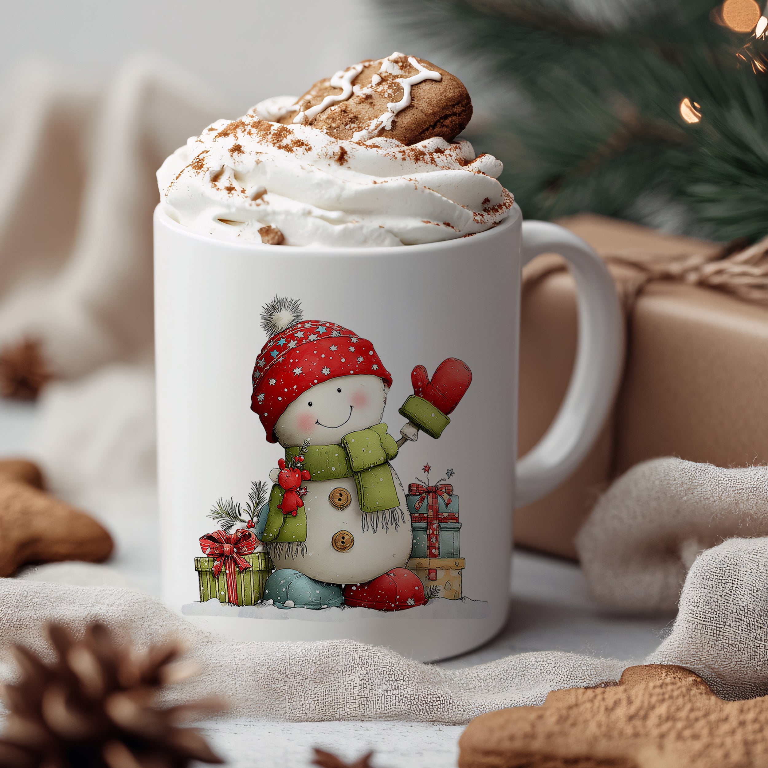 Weihnachtstasse Schneemann