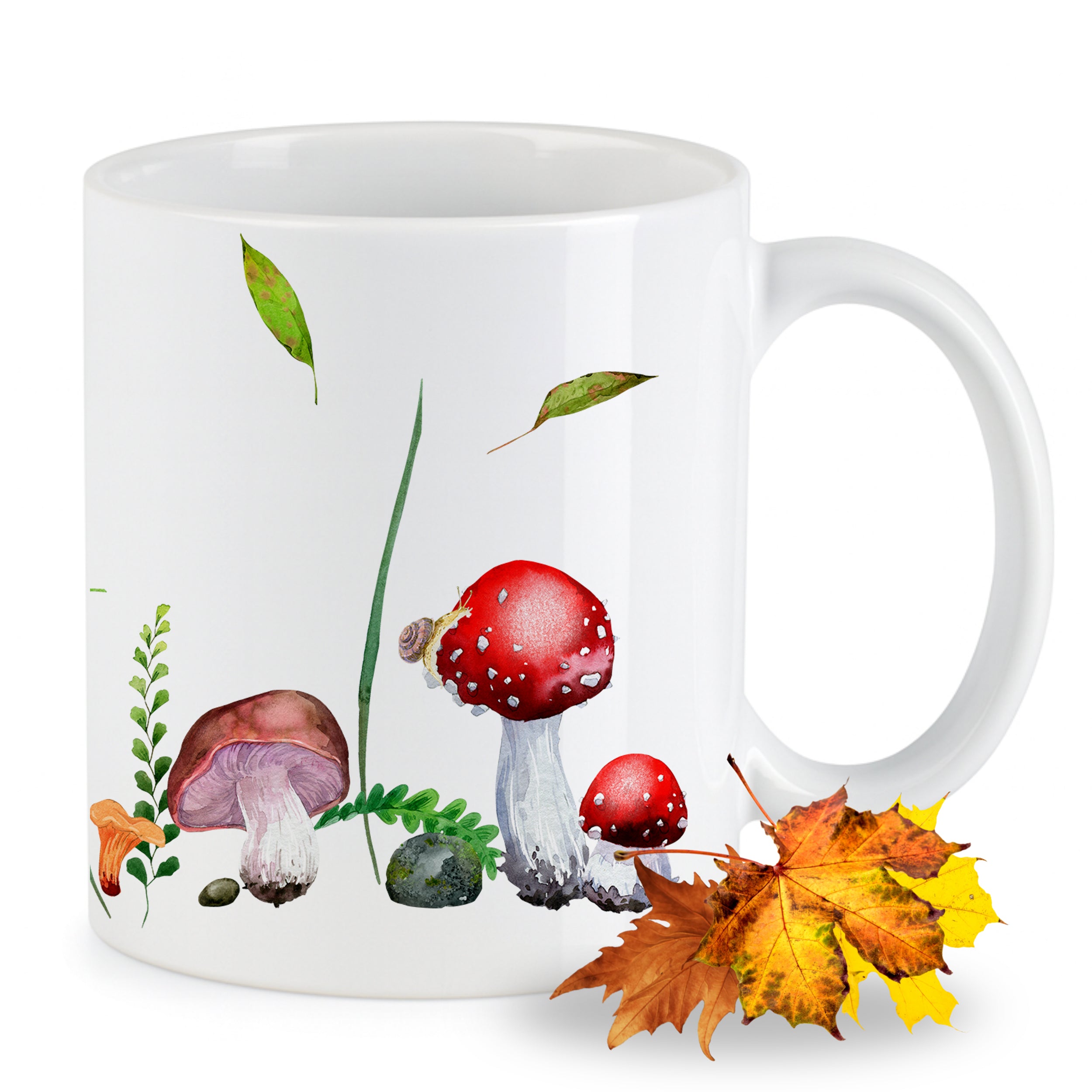Tasse Keramik mit Pilz-Motiv