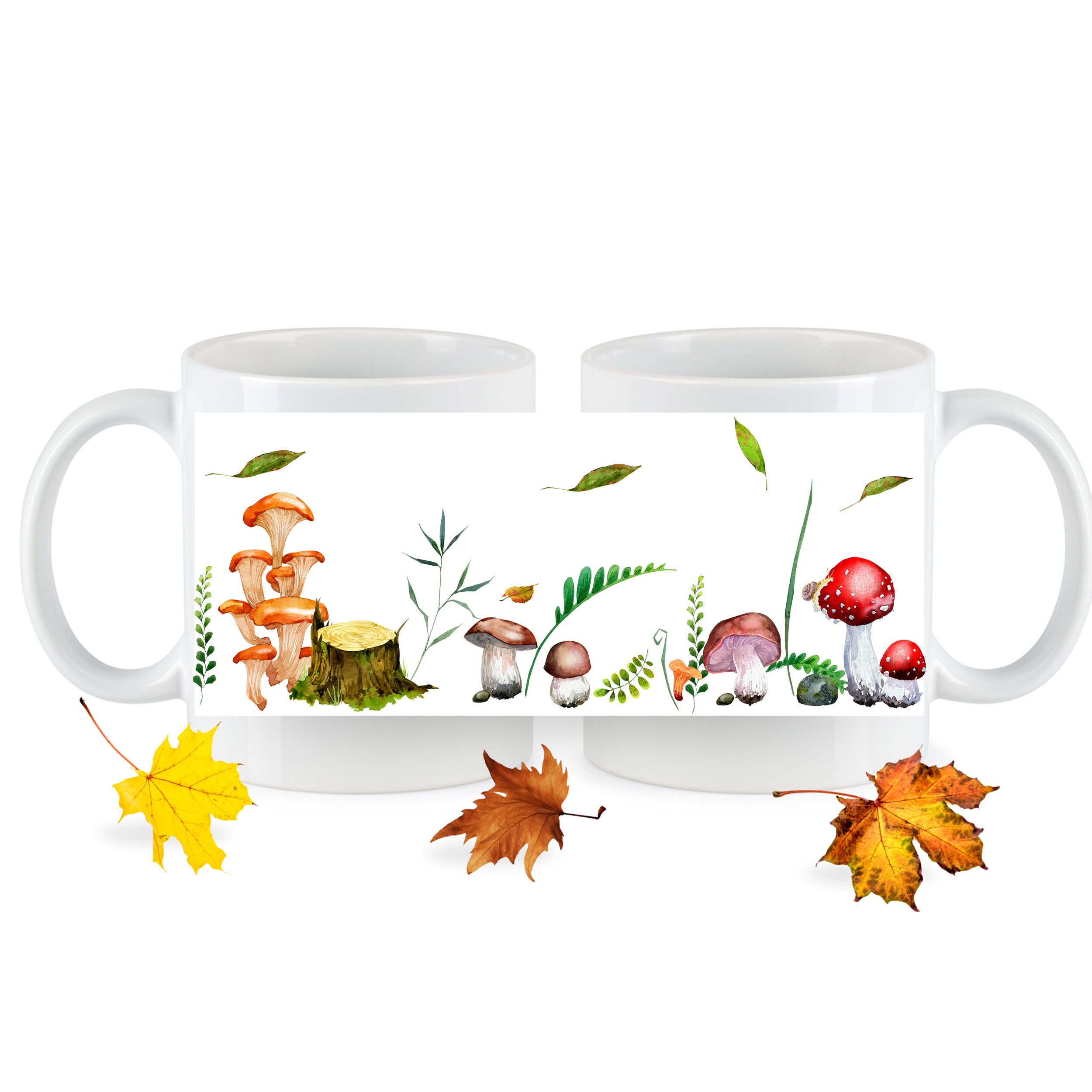 Tasse Keramik mit Pilz-Motiv