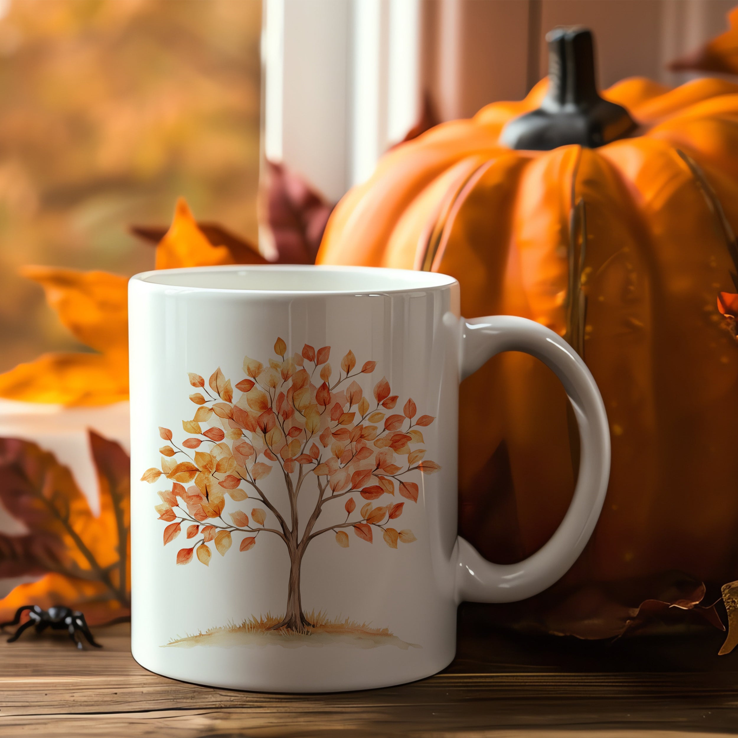 Tasse Herbstliche Baum