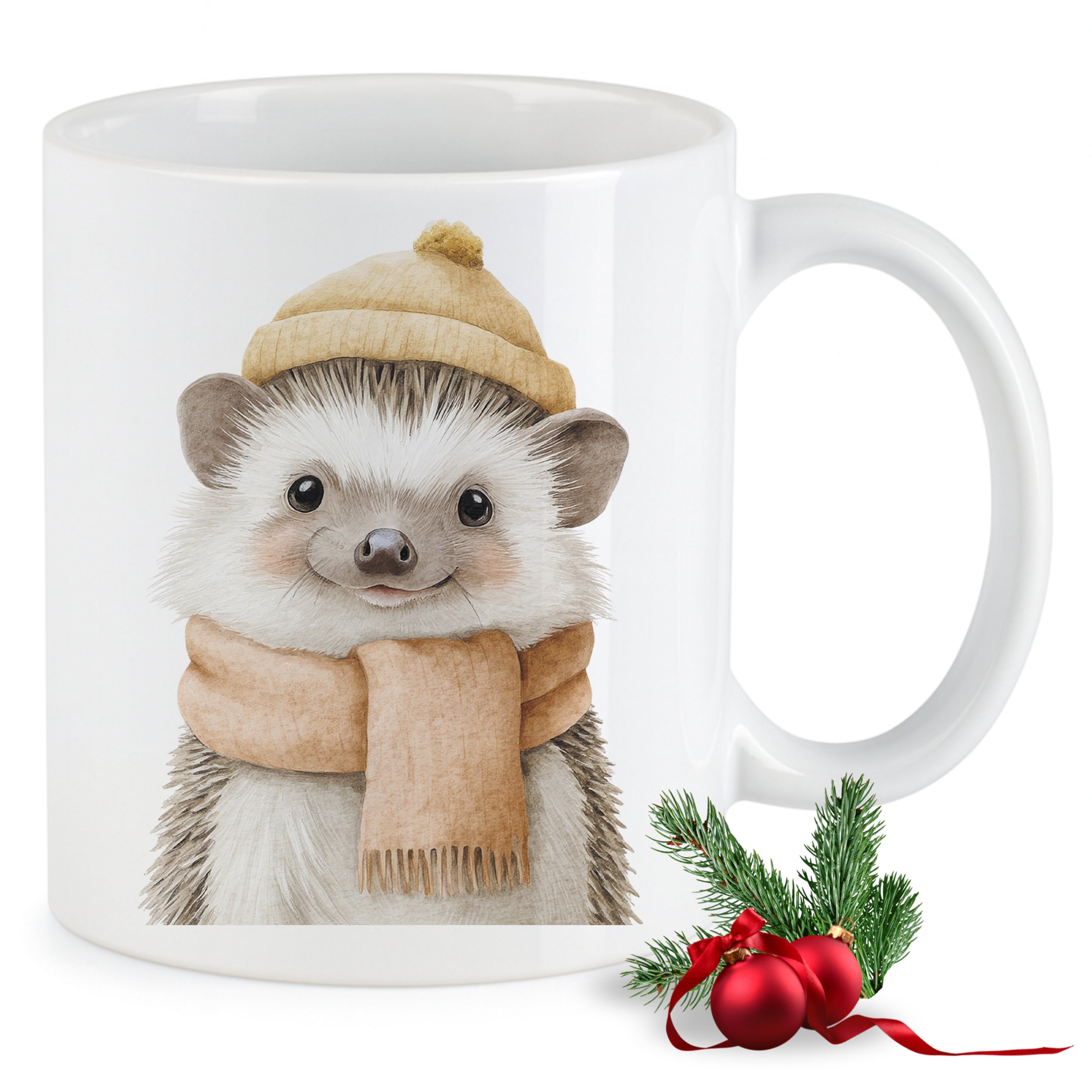 Weihnachtstasse Igel