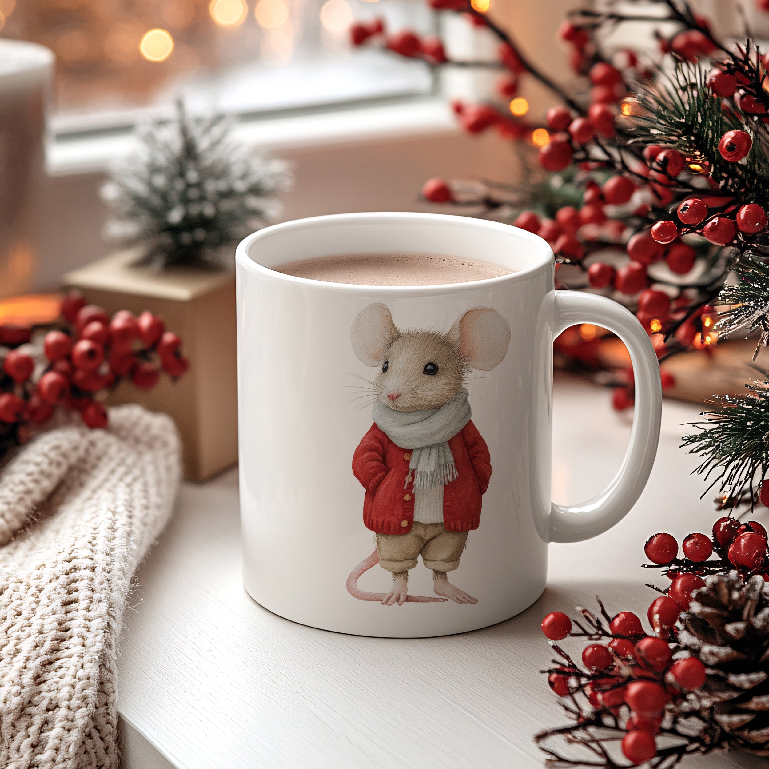 Tasse Weihnachtsmaus