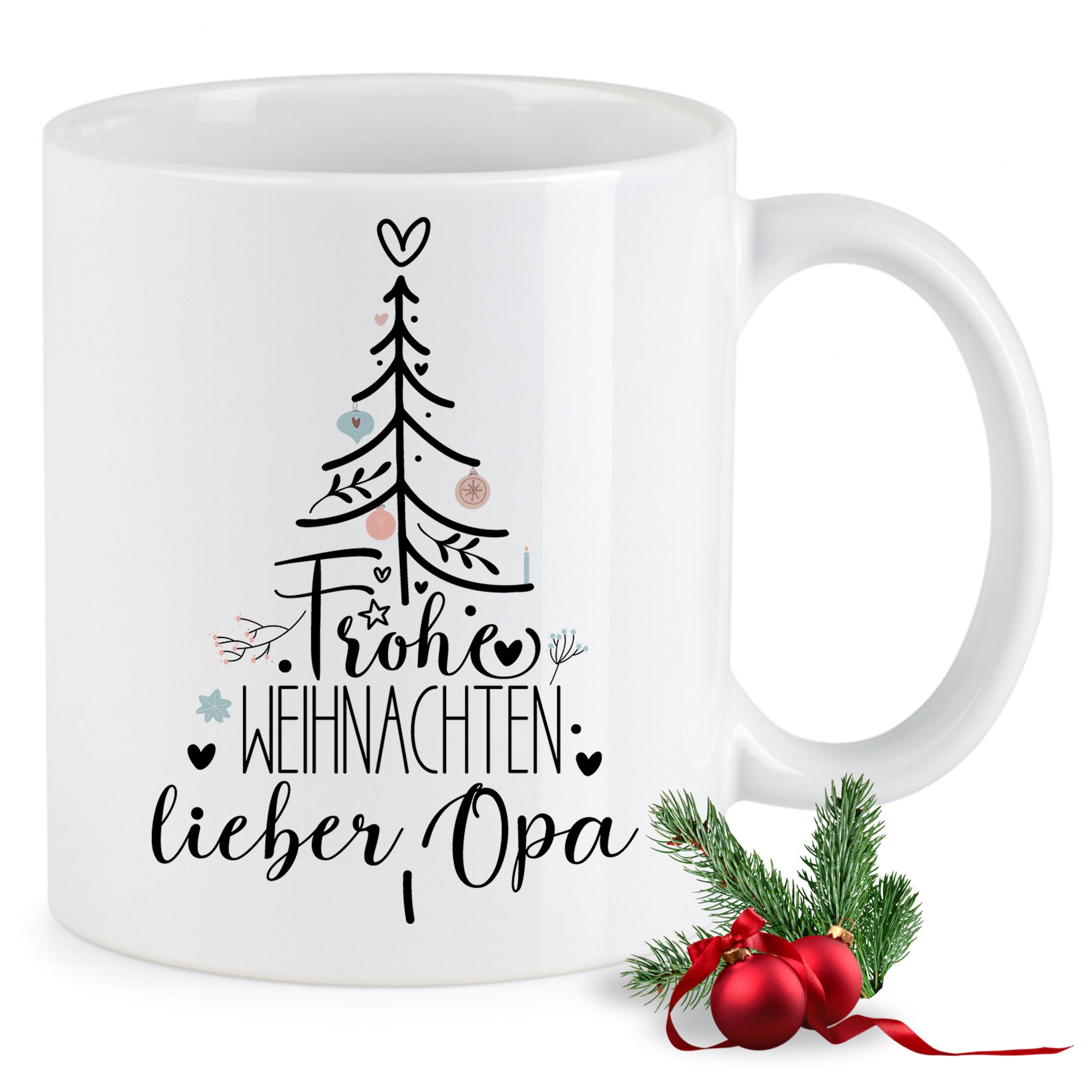 Tasse Weihnachtsbaum - Frohe Weihnachten, lieber Opa
