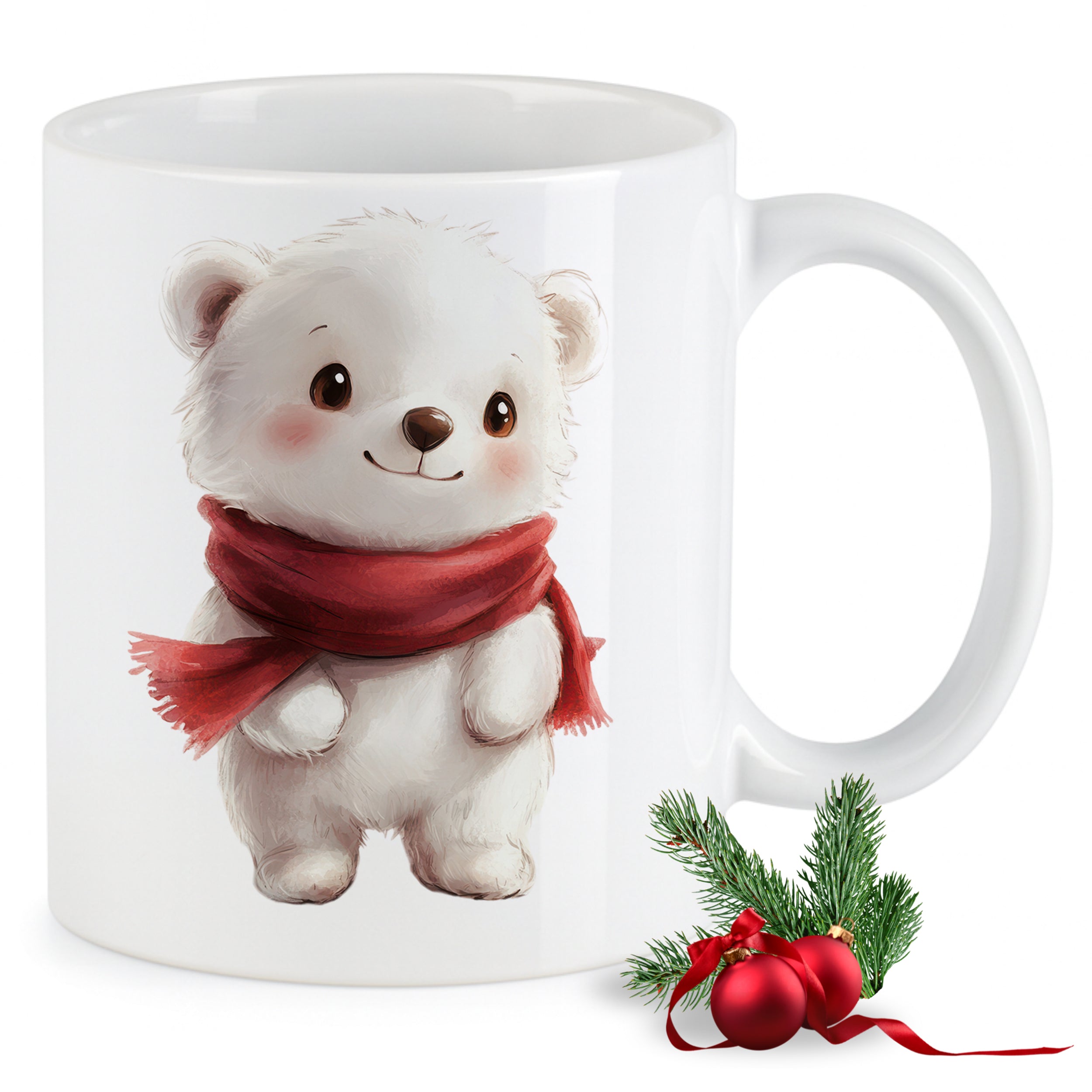 Tasse mit niedlichem Eisbären
