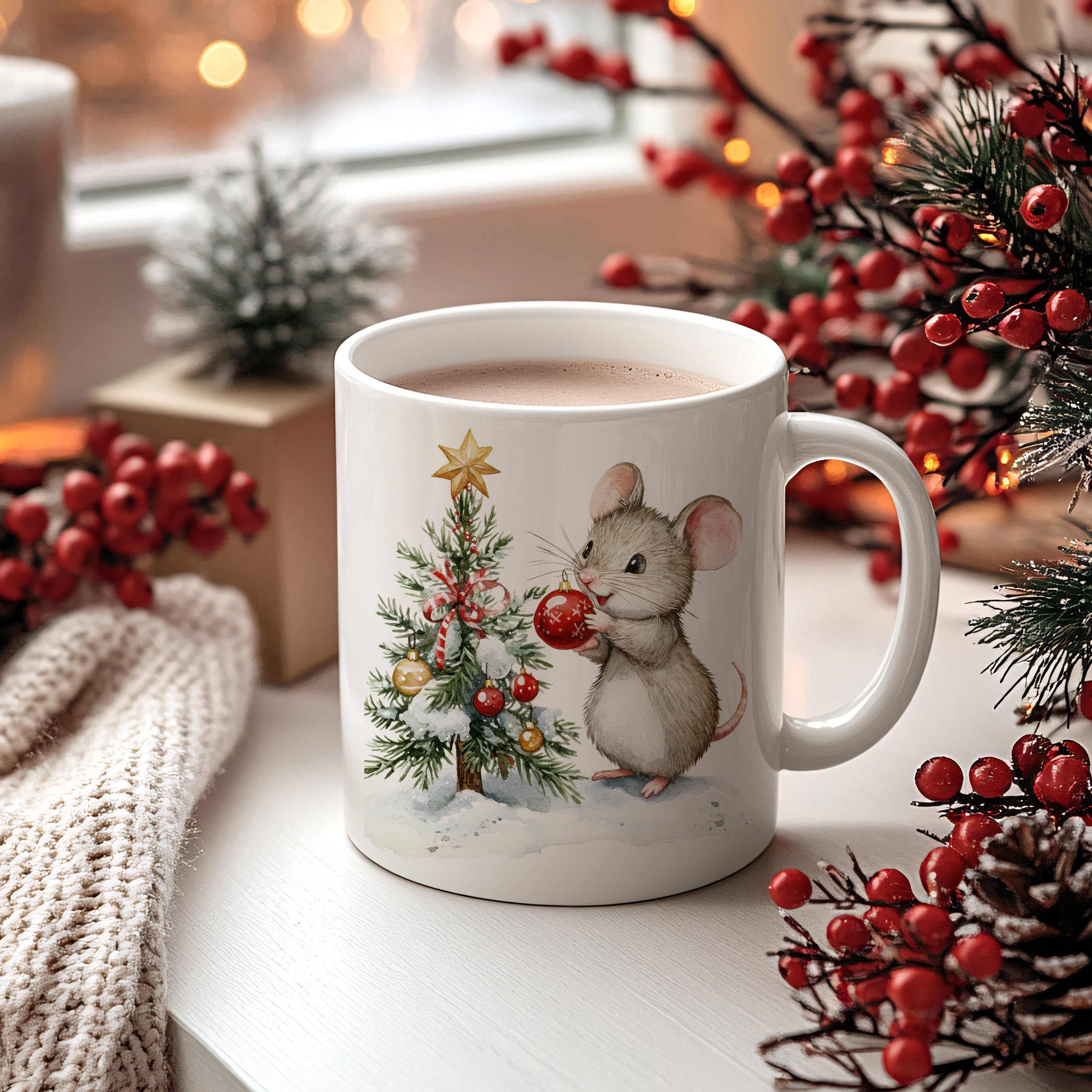 Tasse Weihnachtsmaus