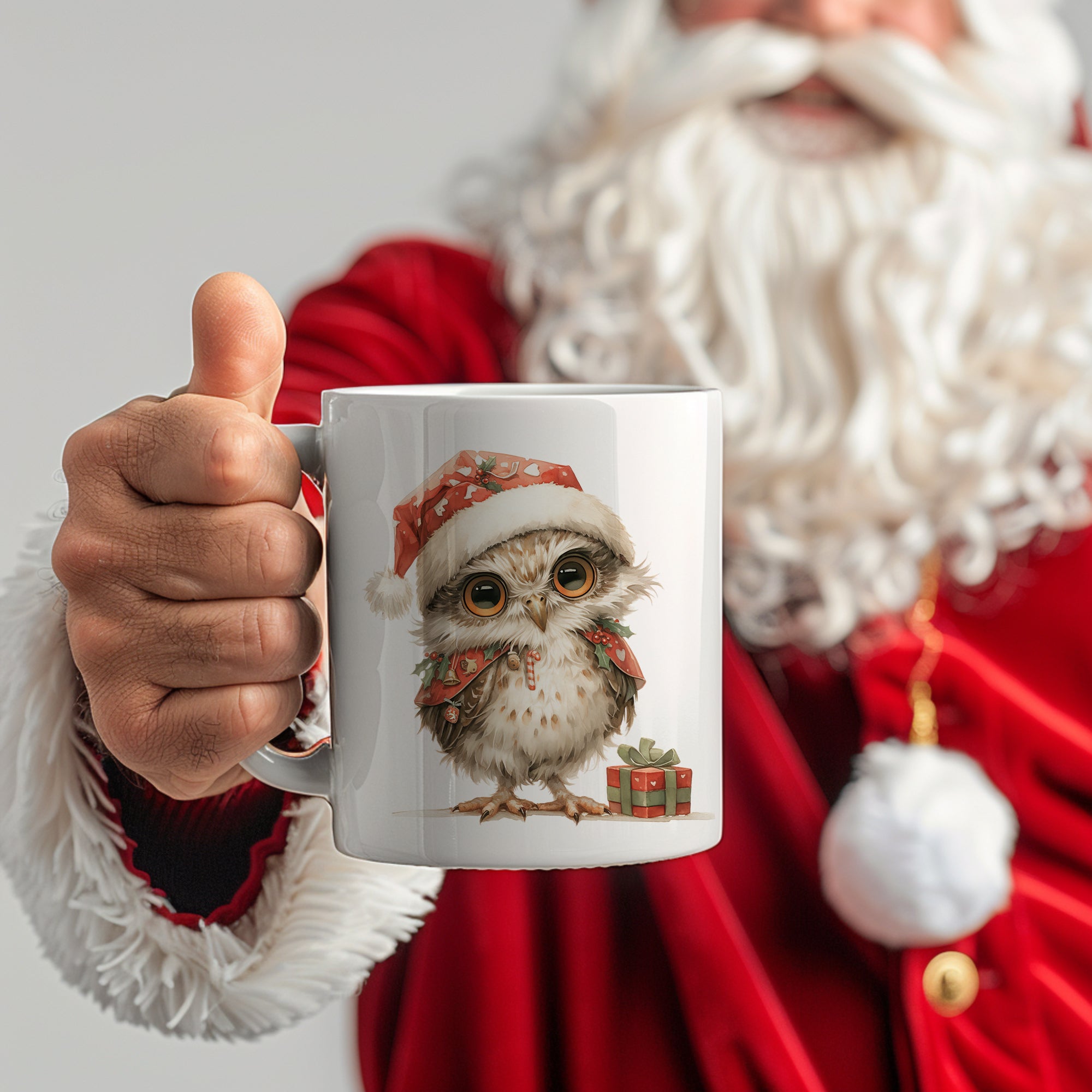 Weihnachtstasse Eule