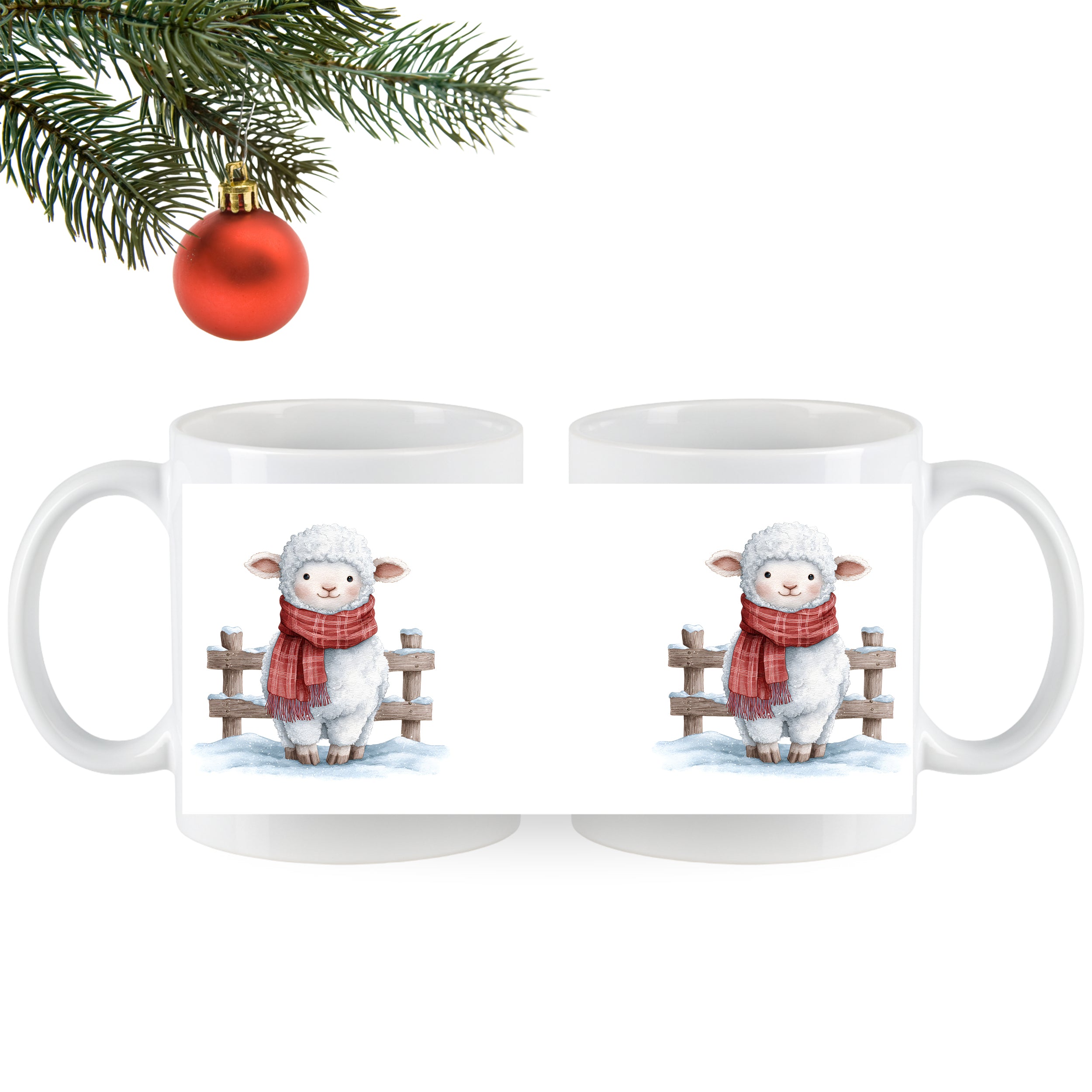 Tasse Schaf mit Schal