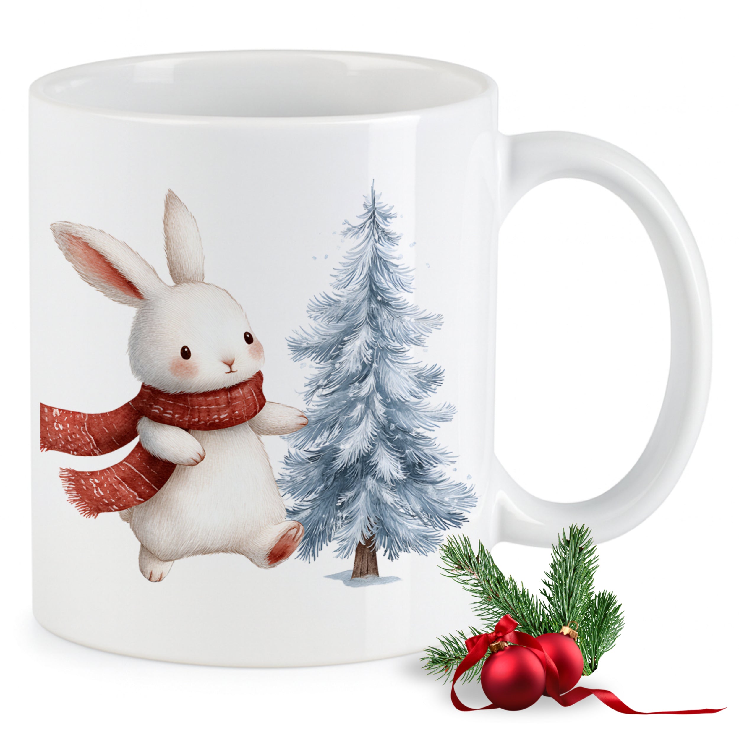 Tasse mit niedlichem Hasen
