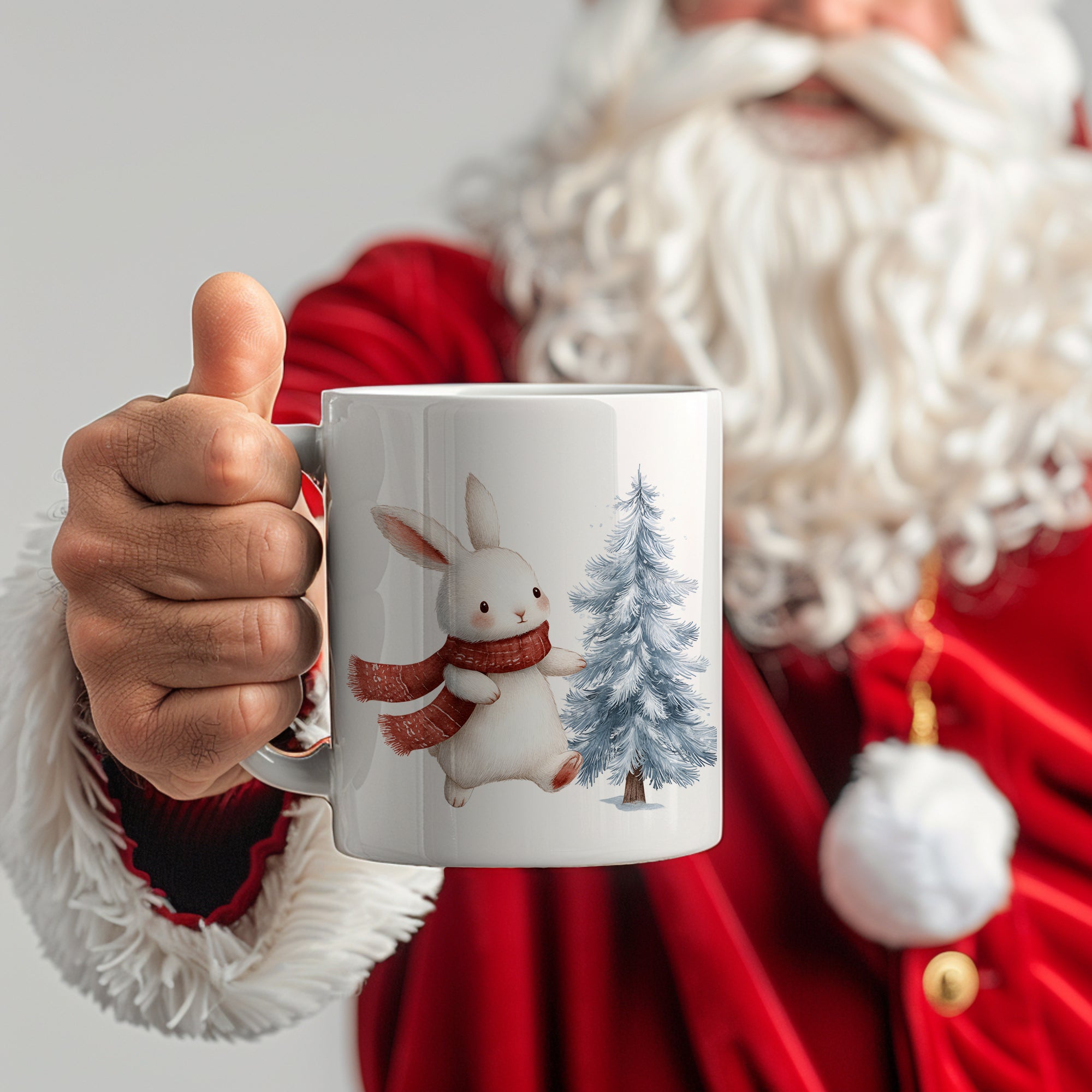 Tasse mit niedlichem Hasen