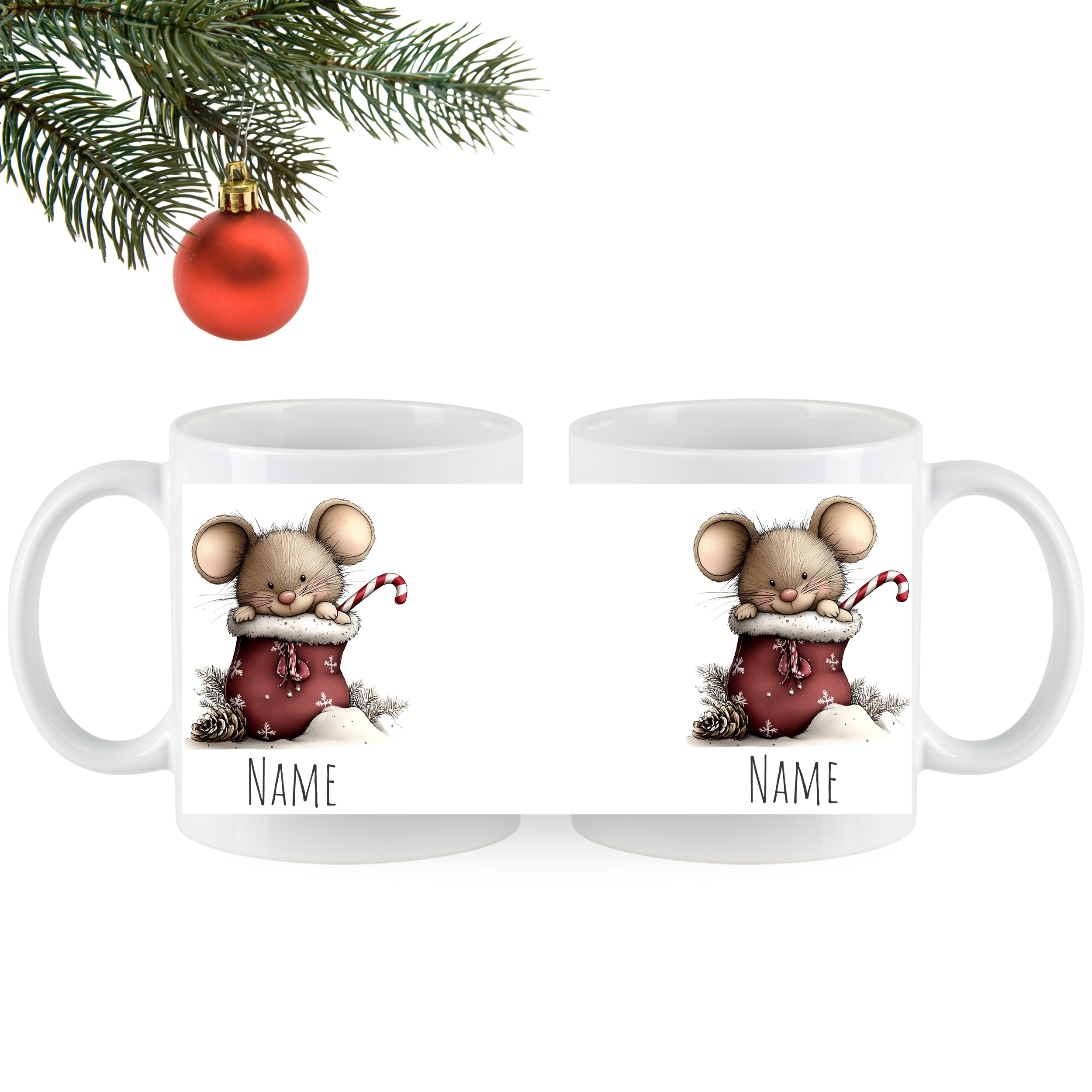 Tasse mit süßer Maus