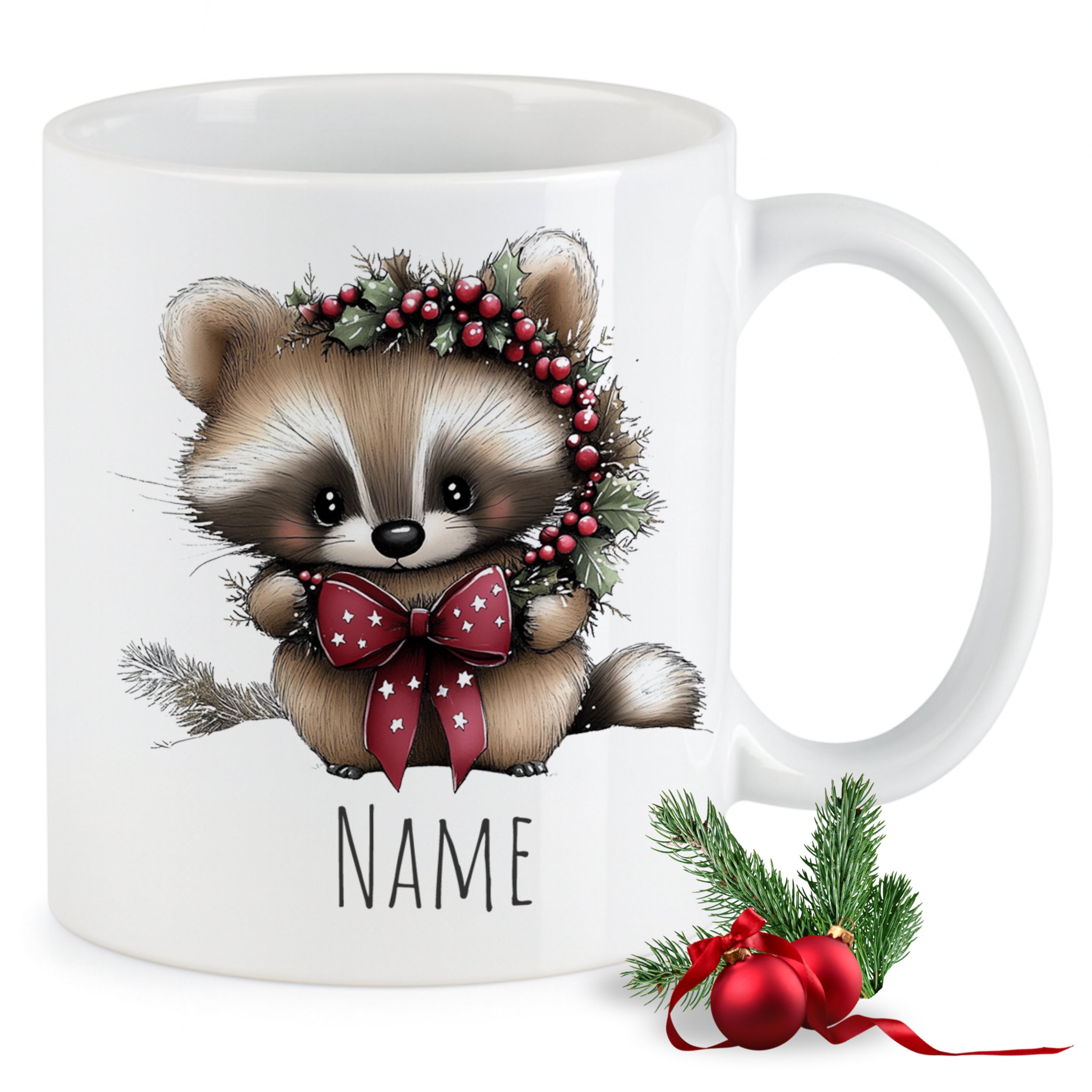 Tasse Waschbär