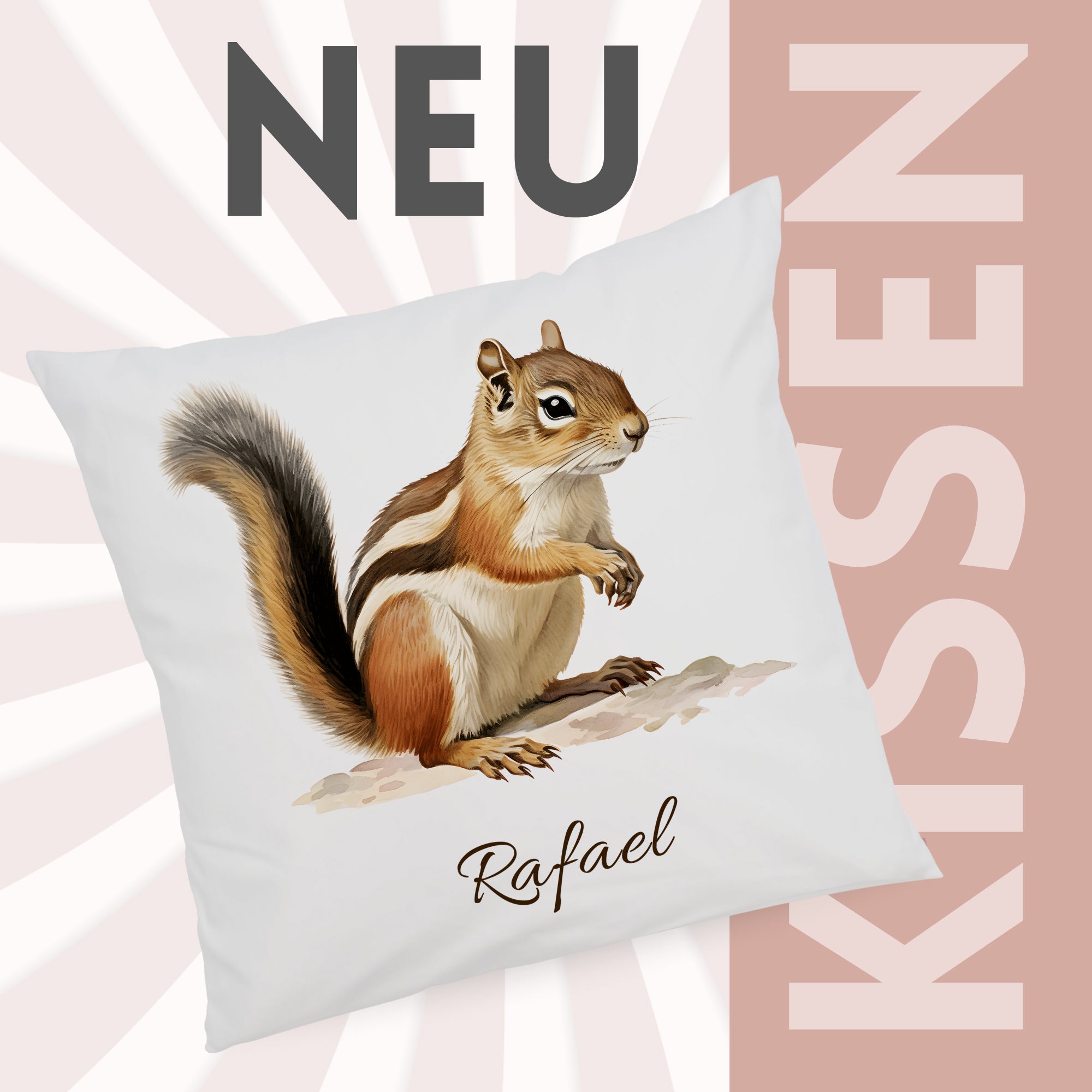 Kissenbezug Streifenhörnchen