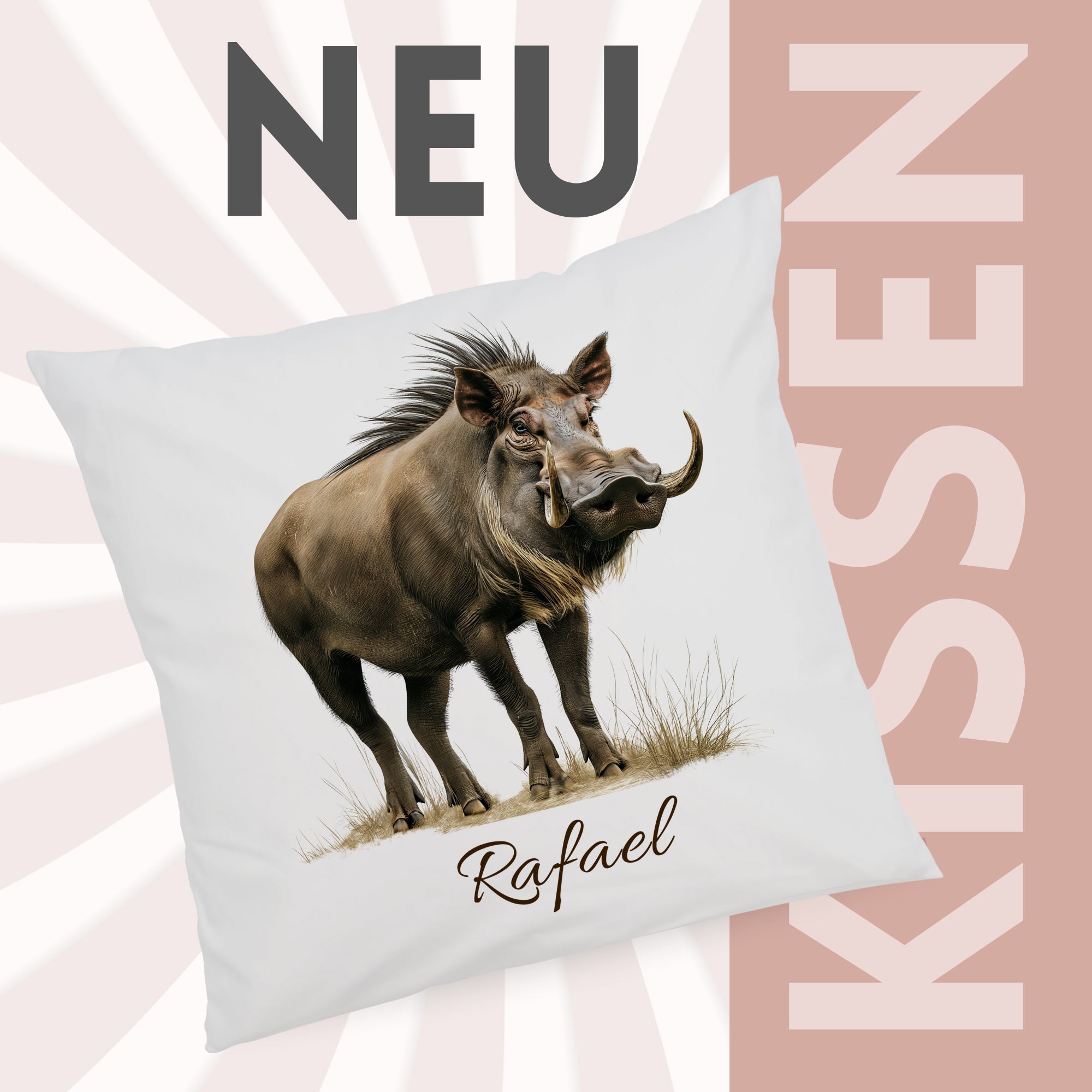 Kissenbezug Warzenschwein