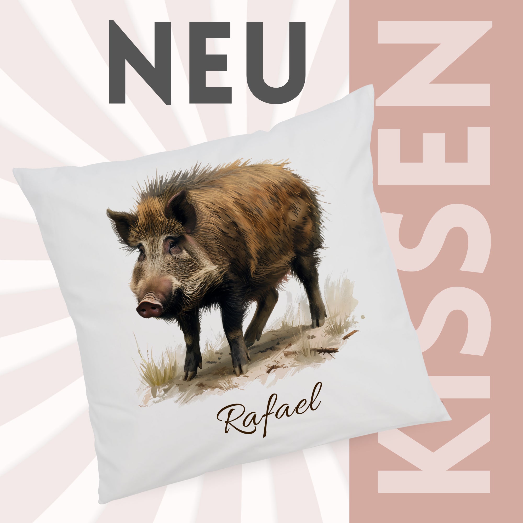 Kissenbezug Wildschwein