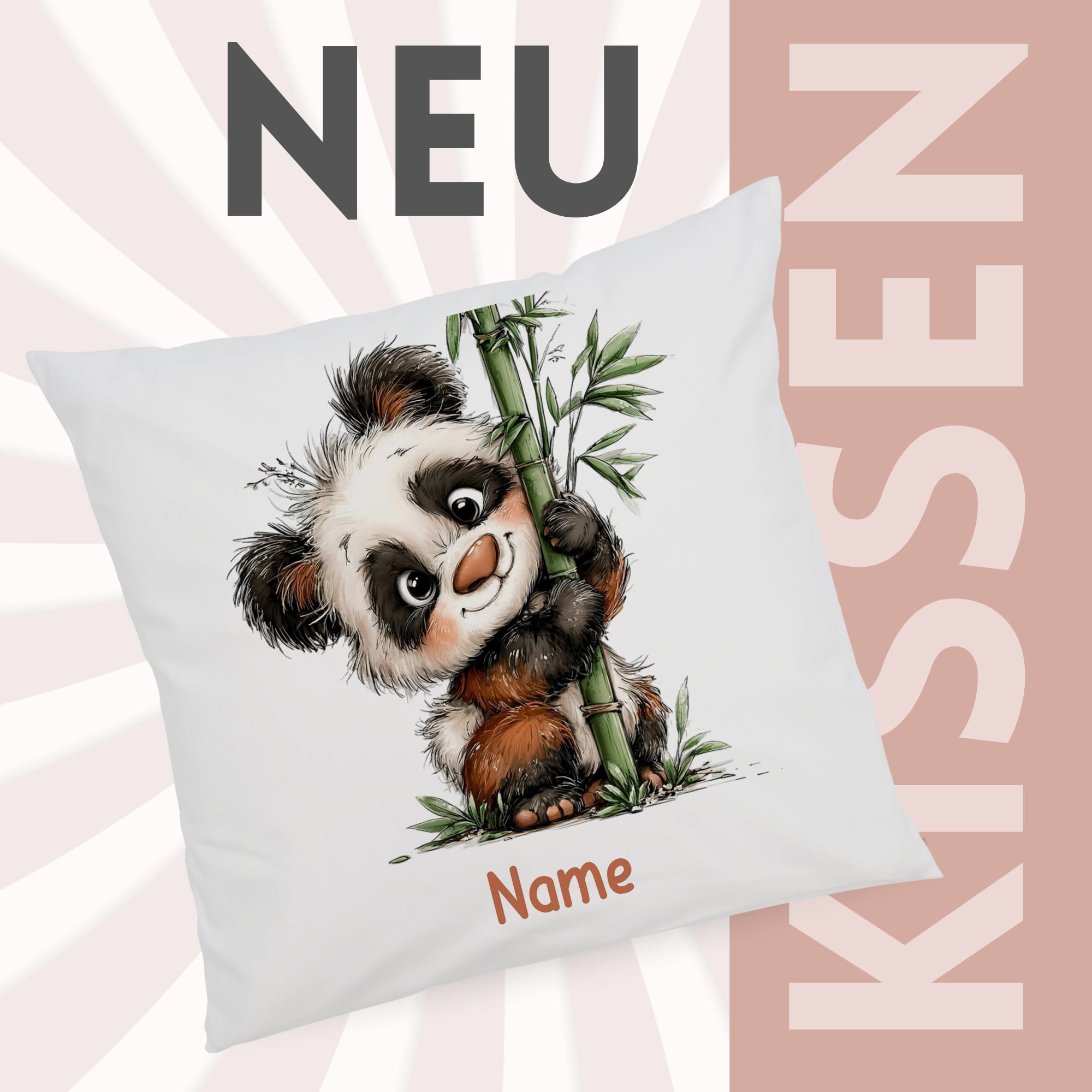Kissenbezug Panda