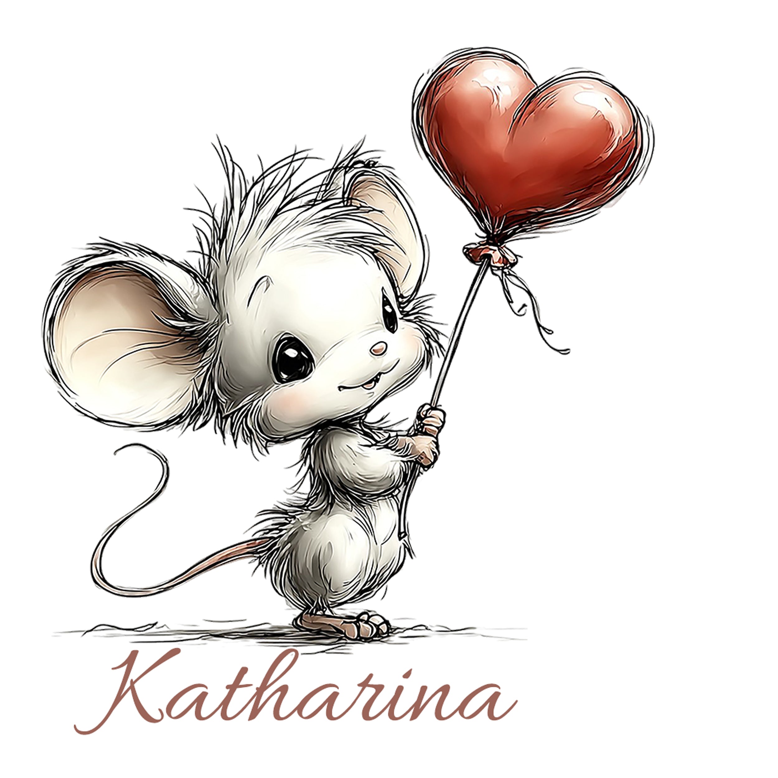 Tee-Thermosflasche mit Maus-Motiv