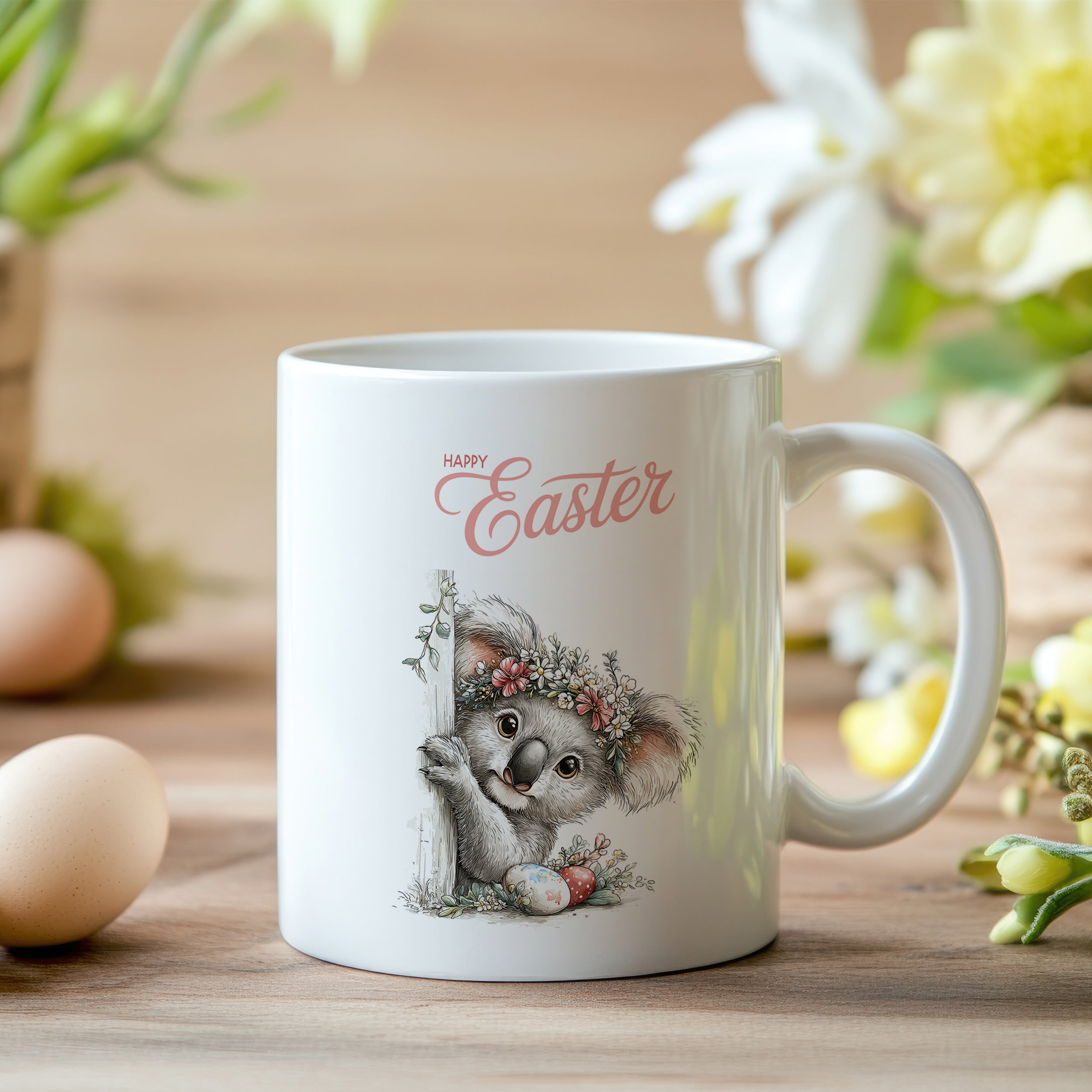 Tasse Koala mit Ostermotiv