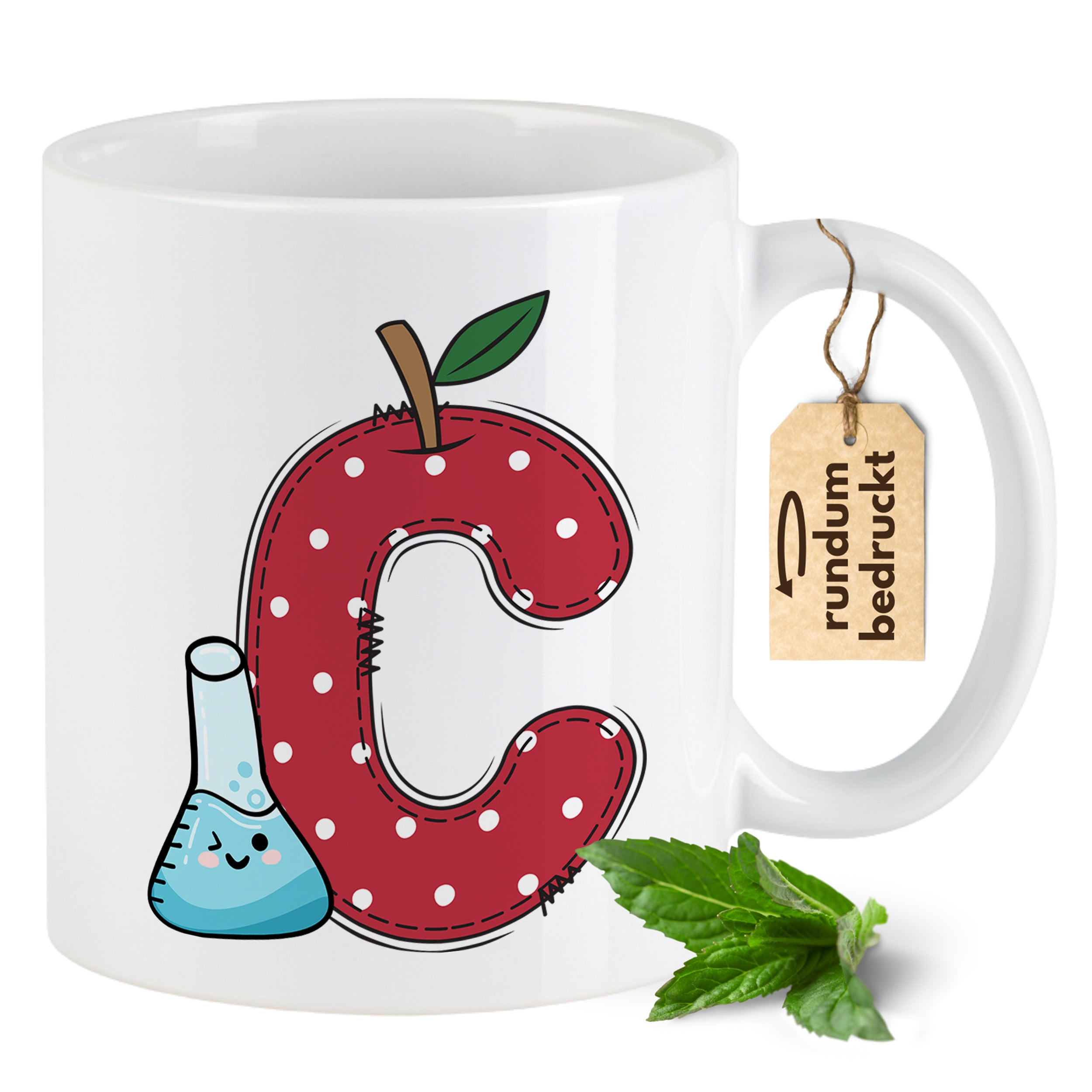Tasse Alphabet mit Deinen Initialien