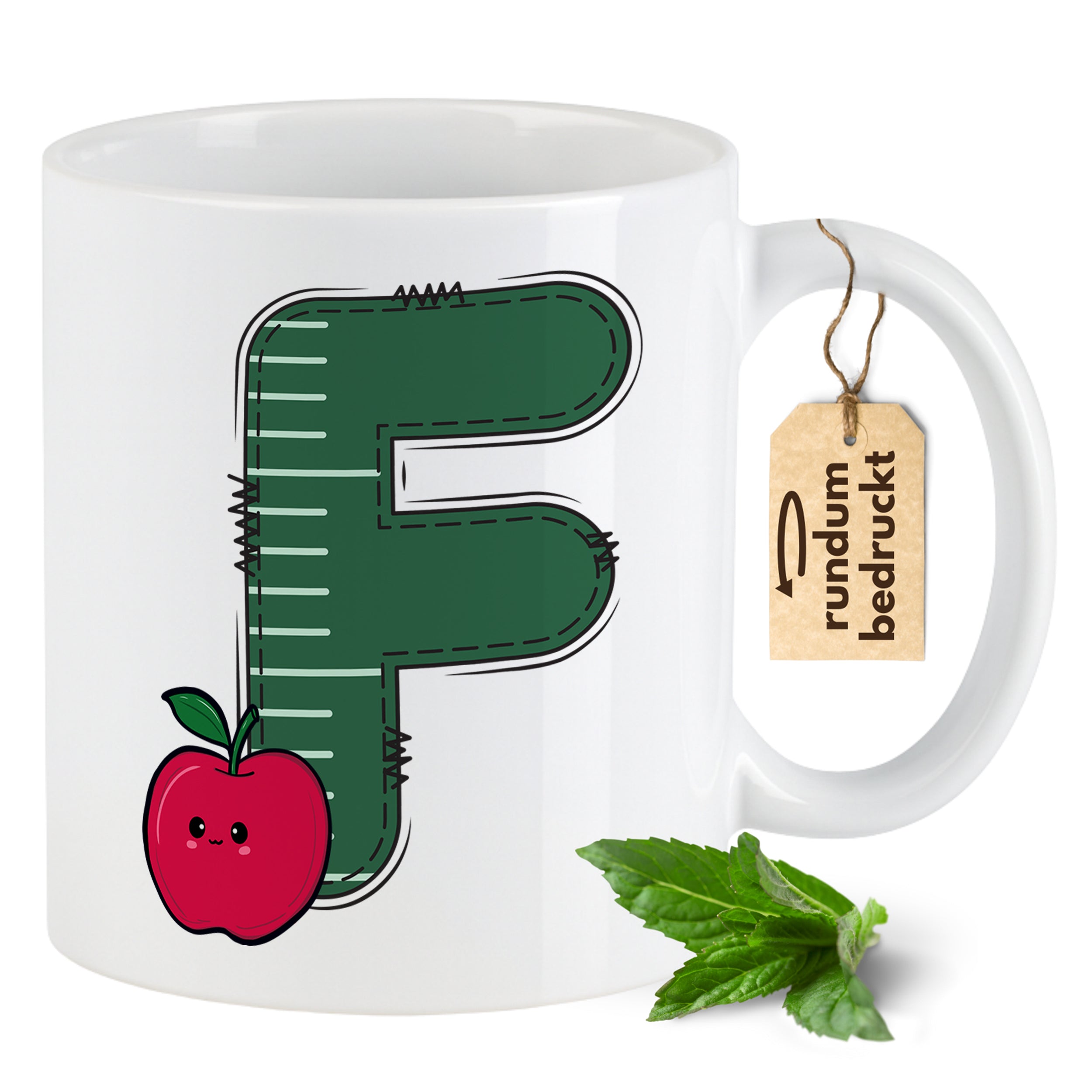 Tasse Alphabet mit Deinen Initialien