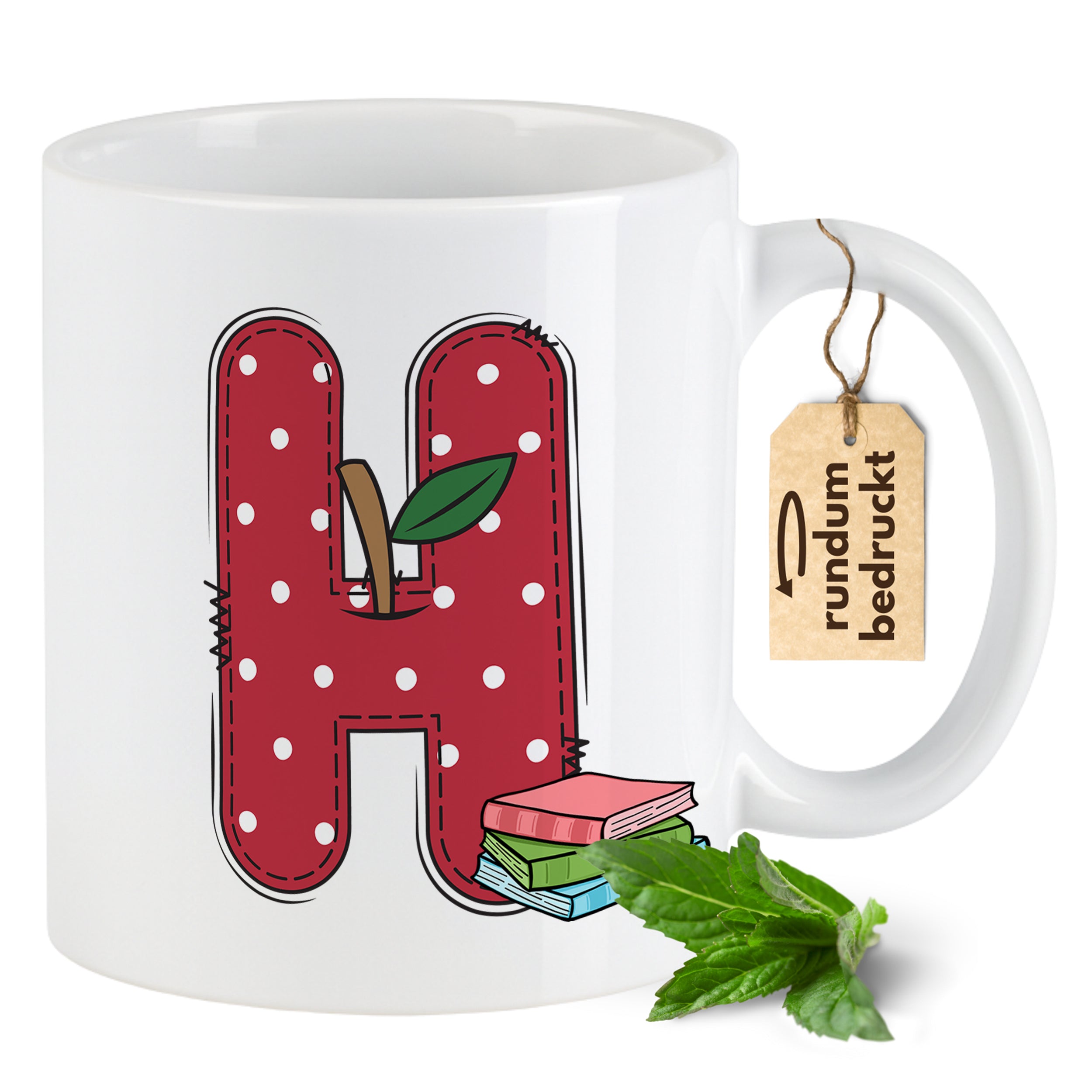 Tasse Alphabet mit Deinen Initialien