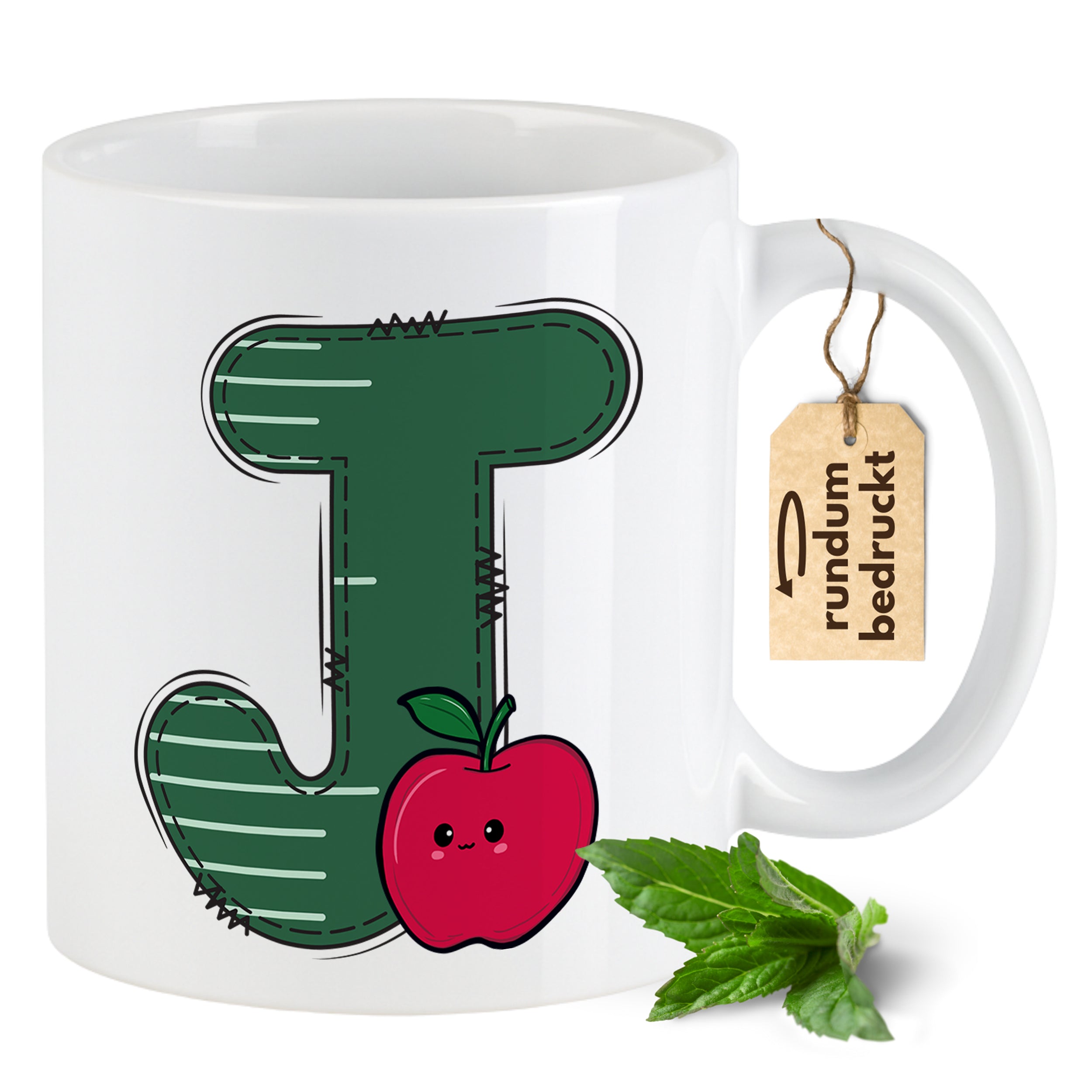 Tasse Alphabet mit Deinen Initialien