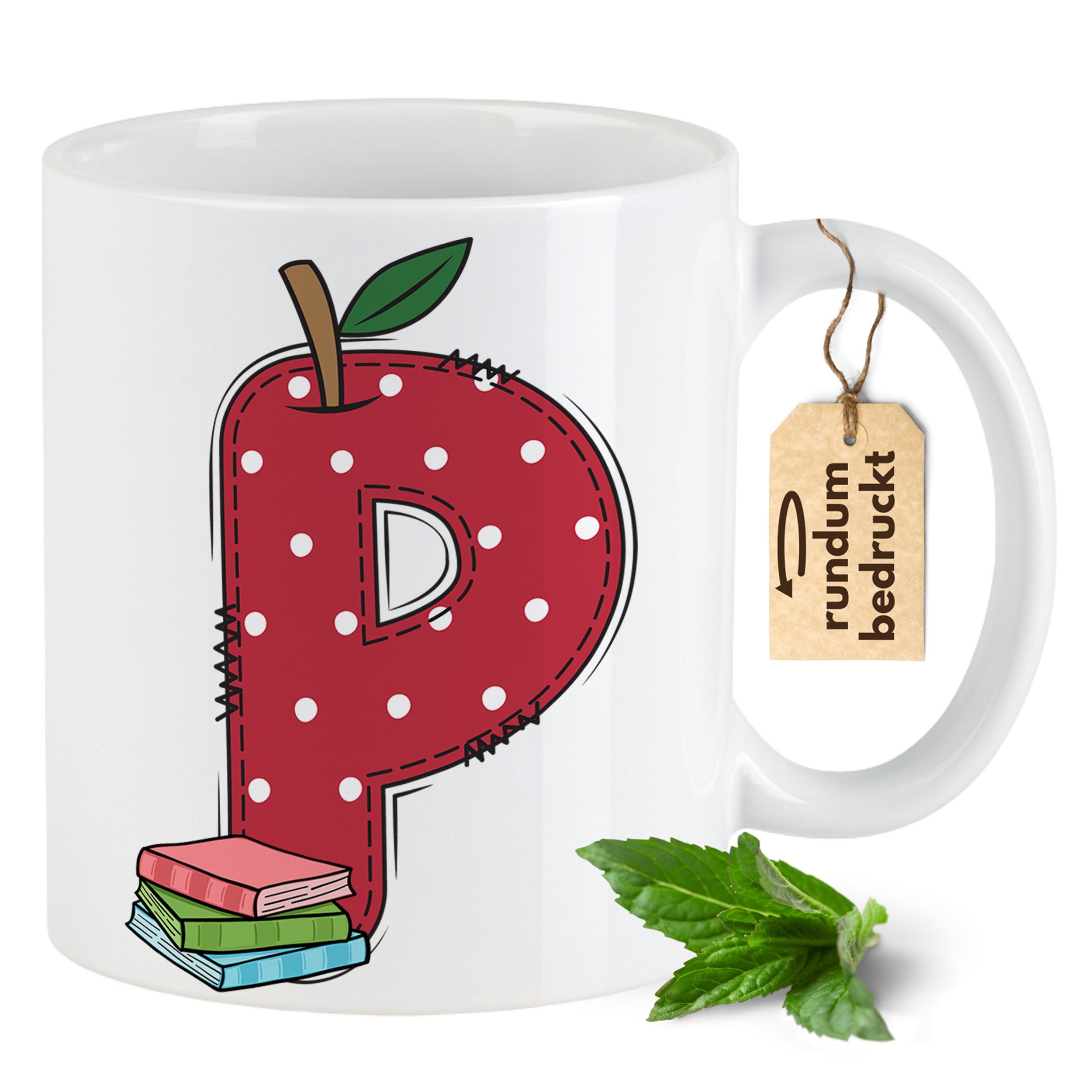 Tasse Alphabet mit Deinen Initialien